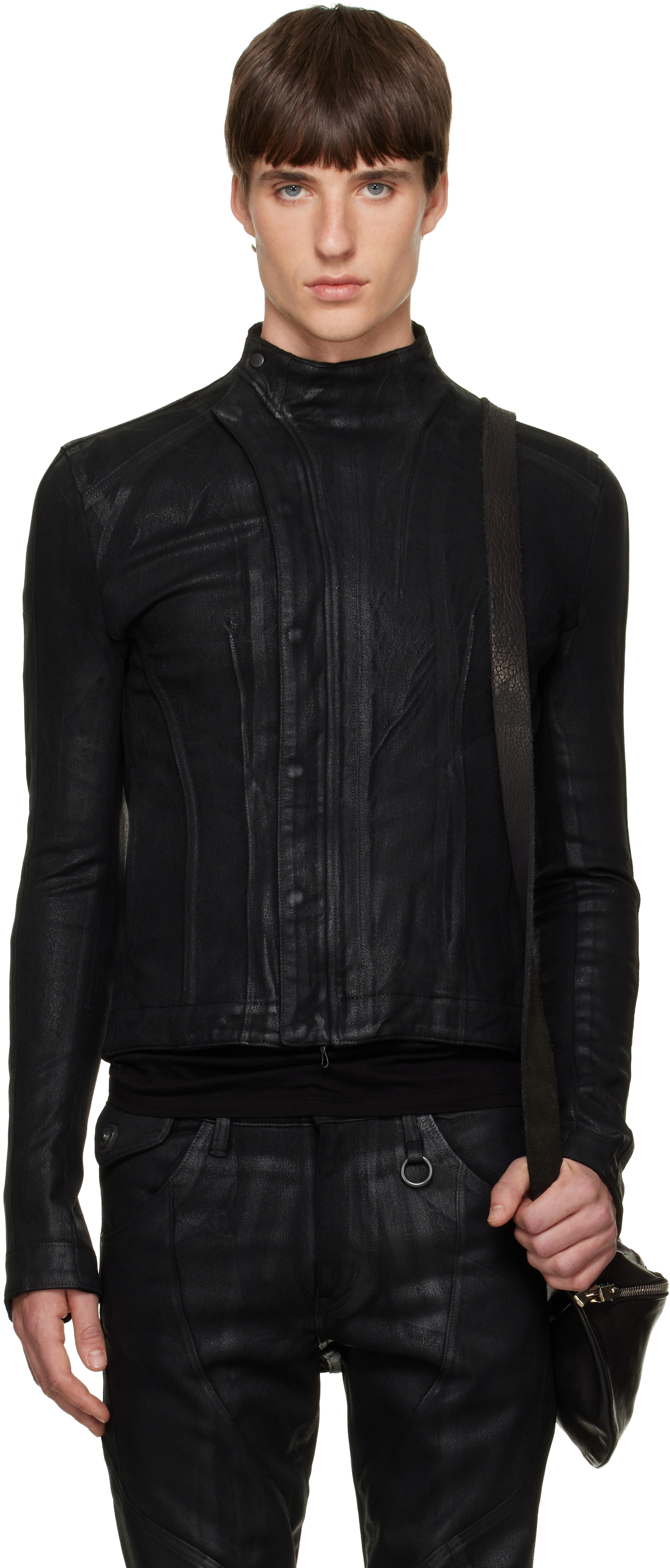 Julius - Black Seamed Skinny Jacket