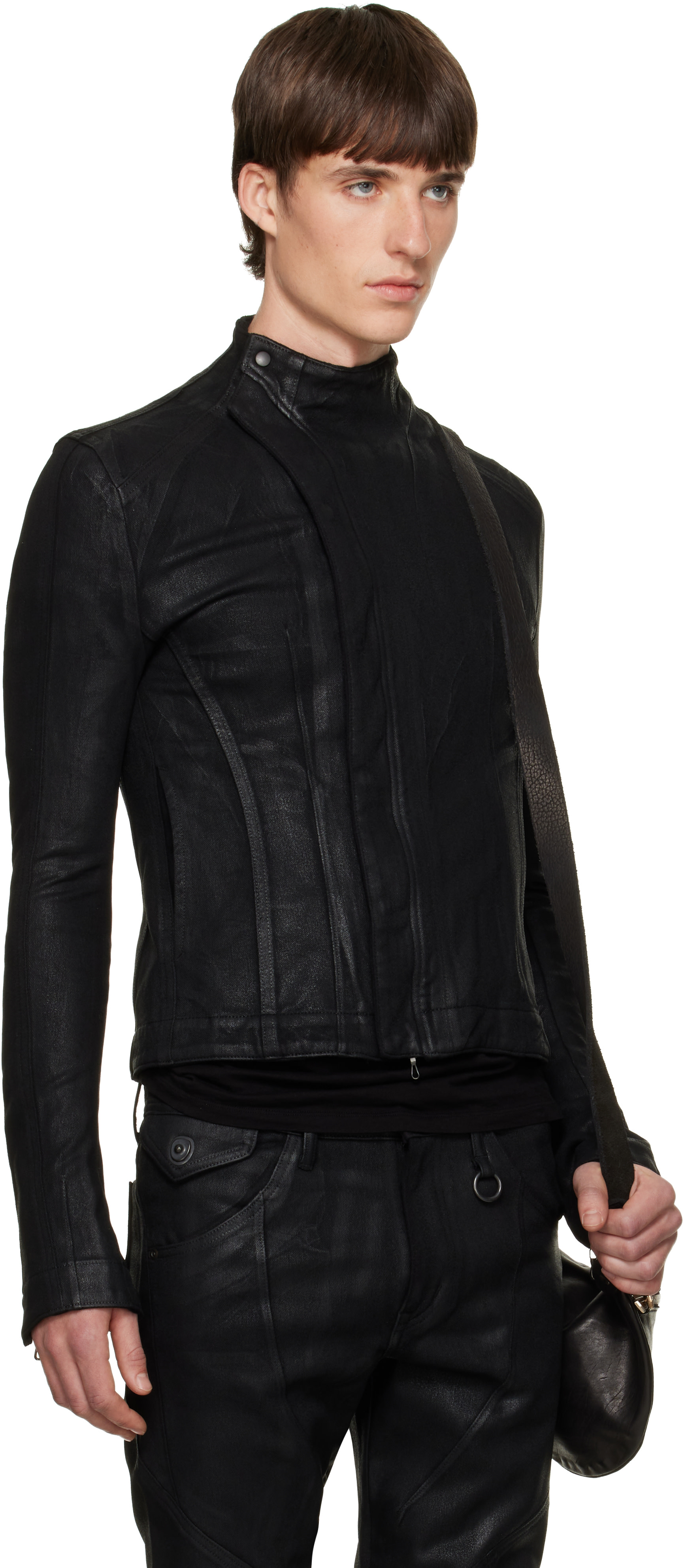 Julius - Black Seamed Skinny Jacket