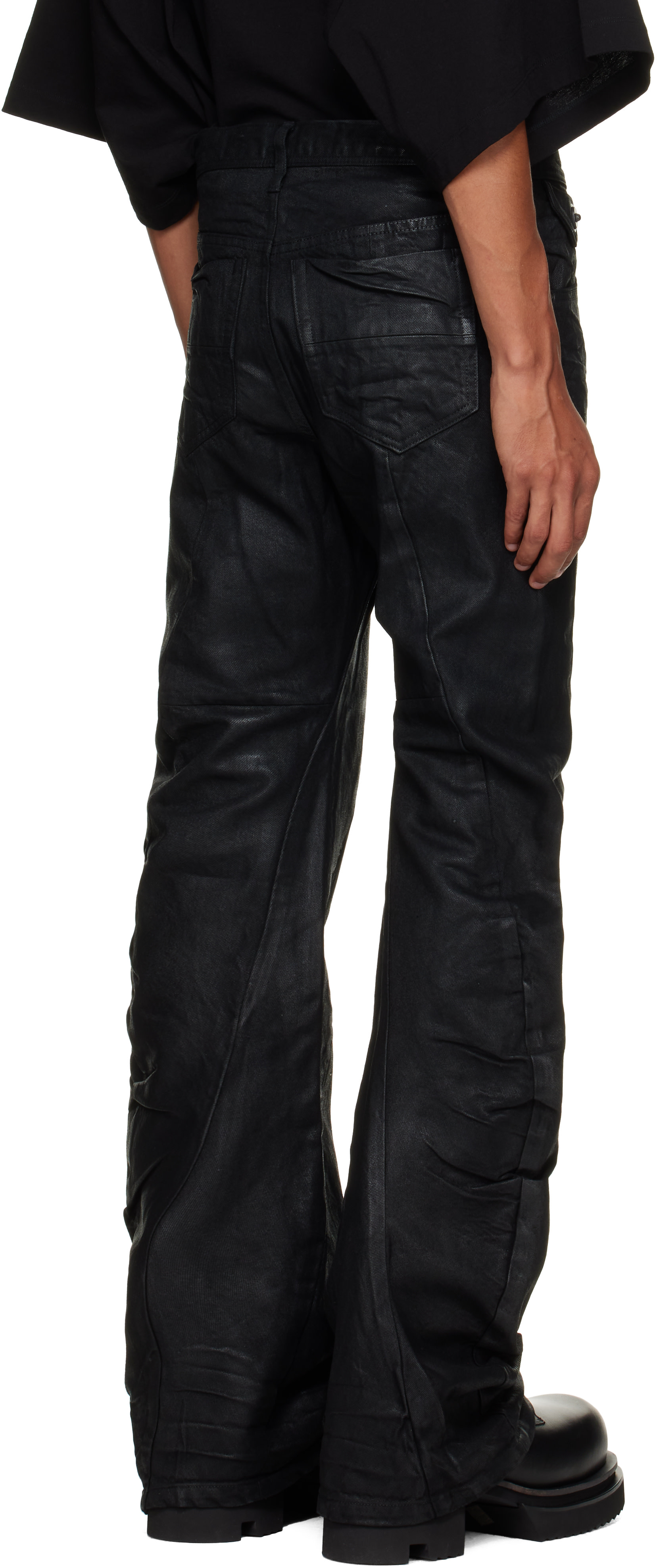Julius - Black Bending Flare Jeans