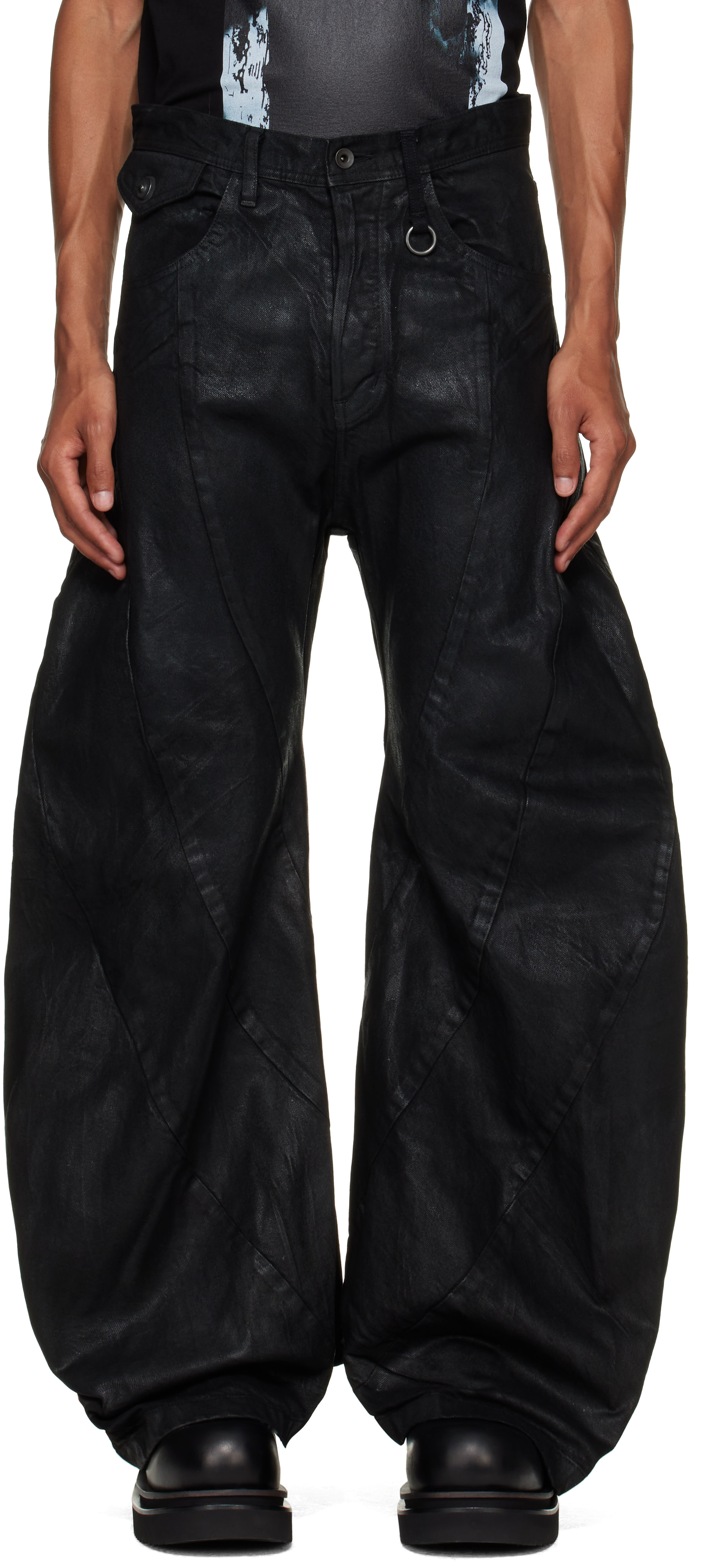 Julius - Black Bending Tuba Jeans