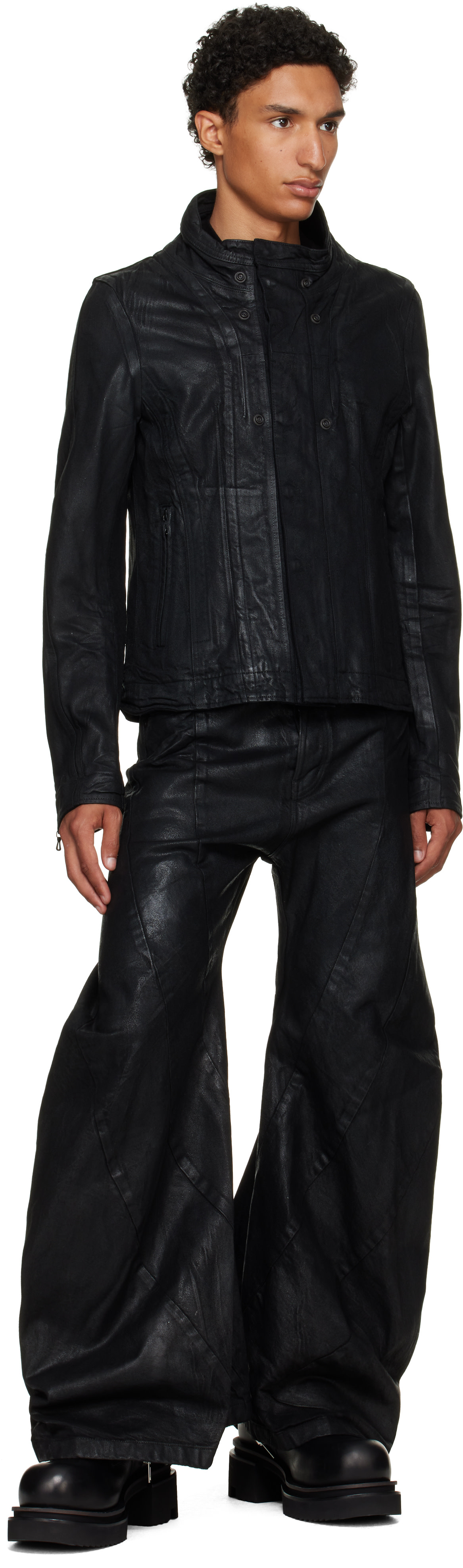 Julius - Black Bending Tuba Jeans