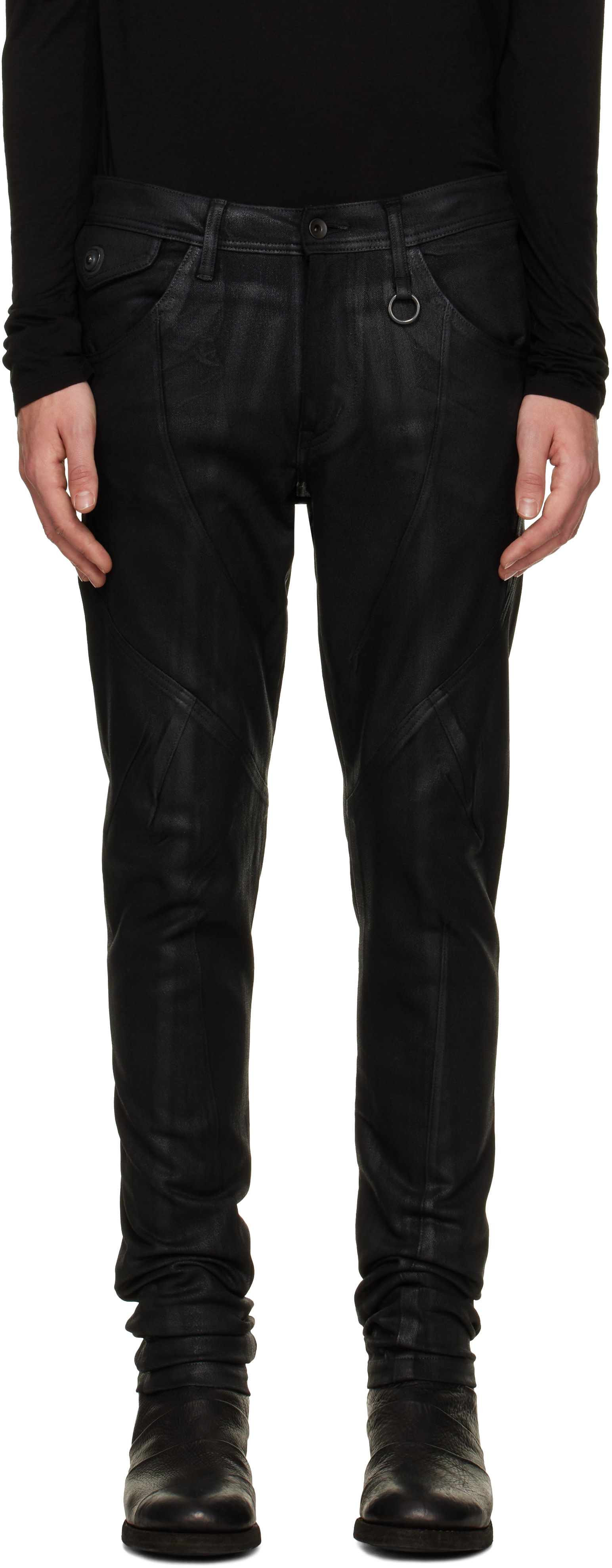 Julius - Black Droid Skinny Pants