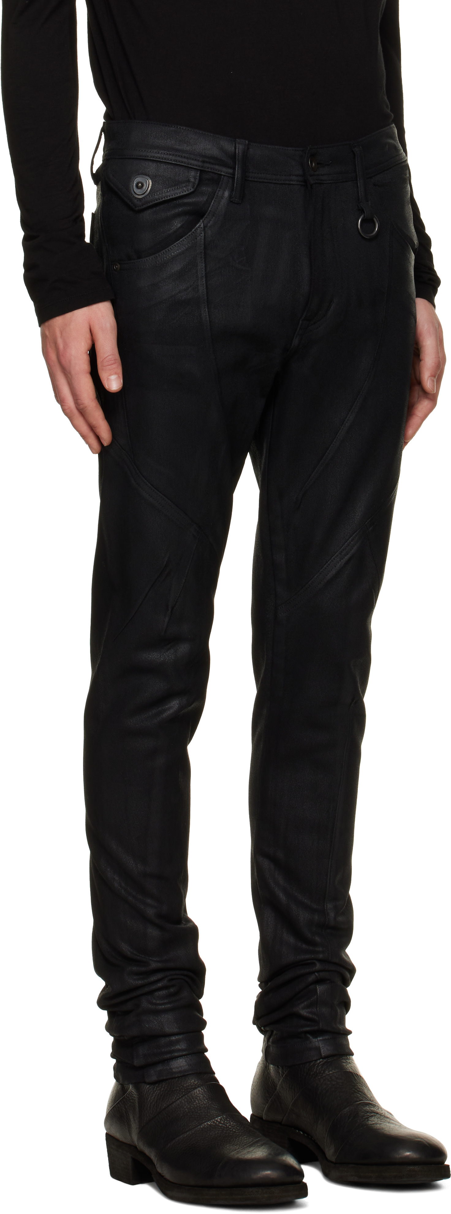 Julius - Black Droid Skinny Pants