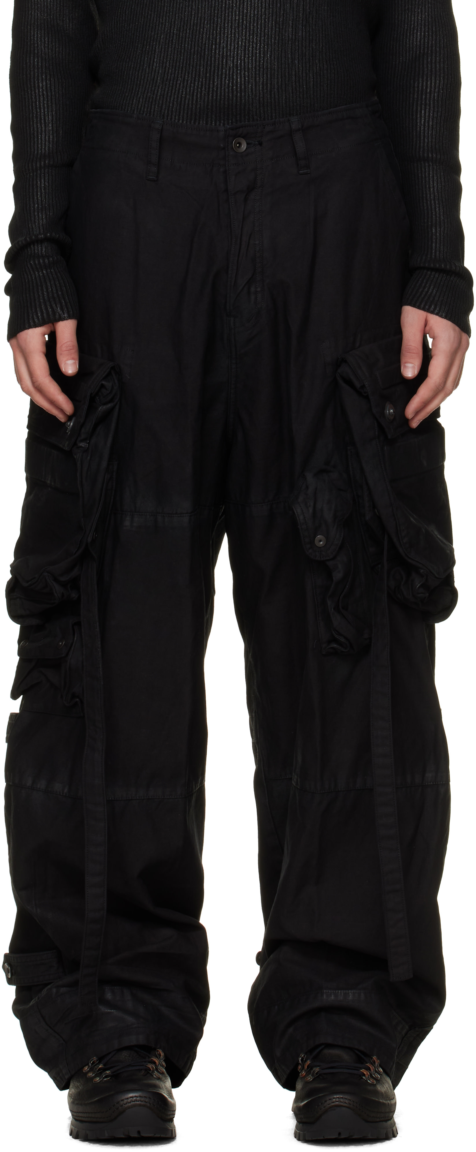 Julius - Black Gas Mask Pants