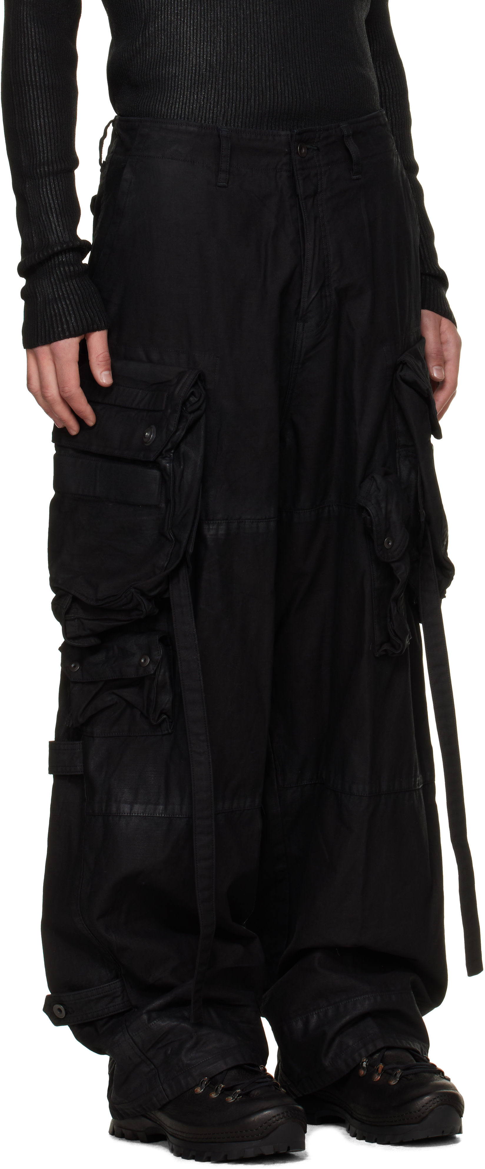 Julius - Black Gas Mask Pants