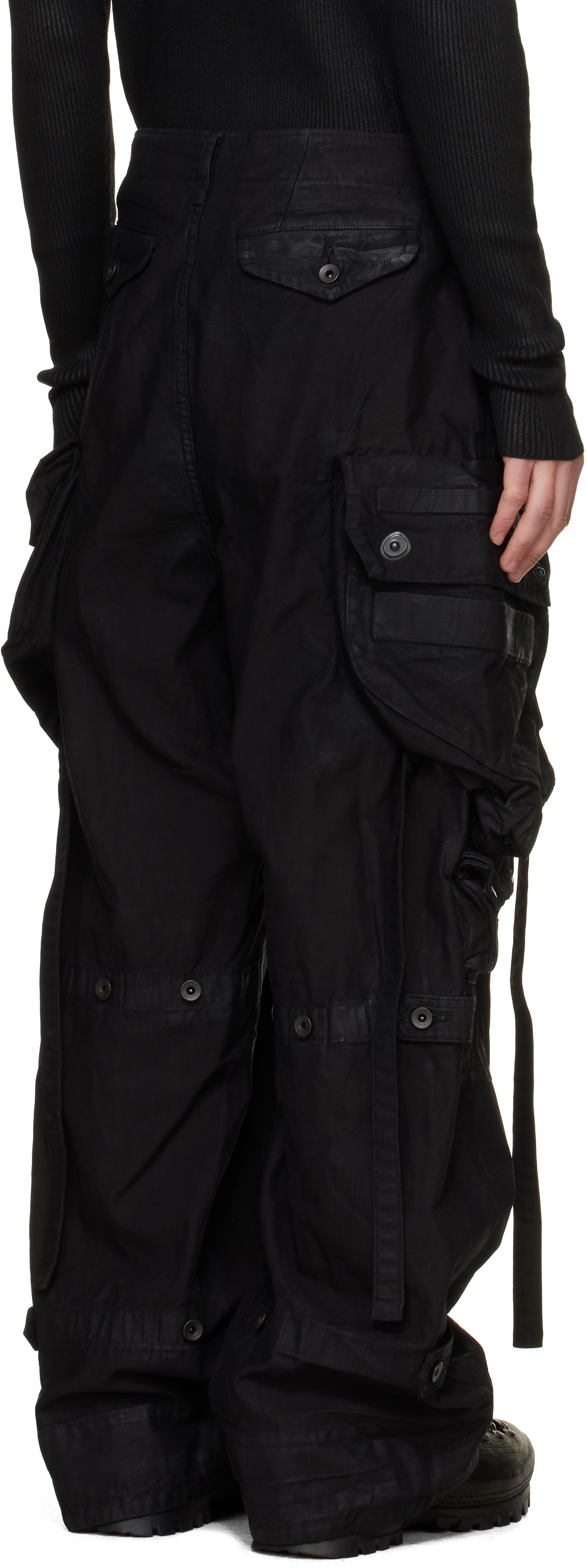Julius - Black Gas Mask Pants