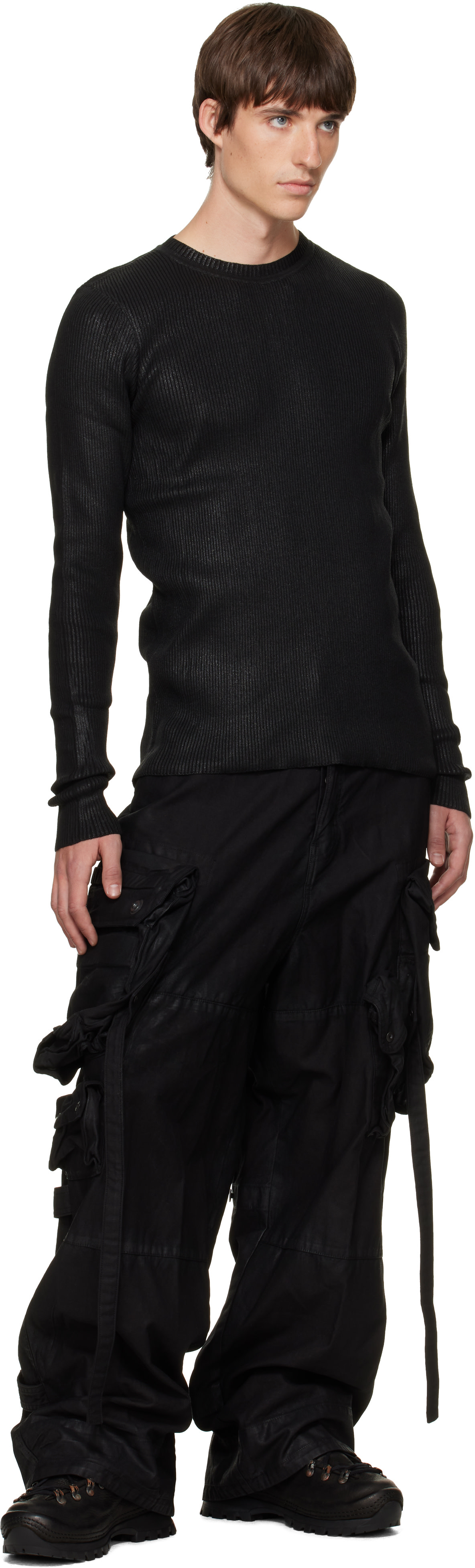 Julius - Black Gas Mask Pants