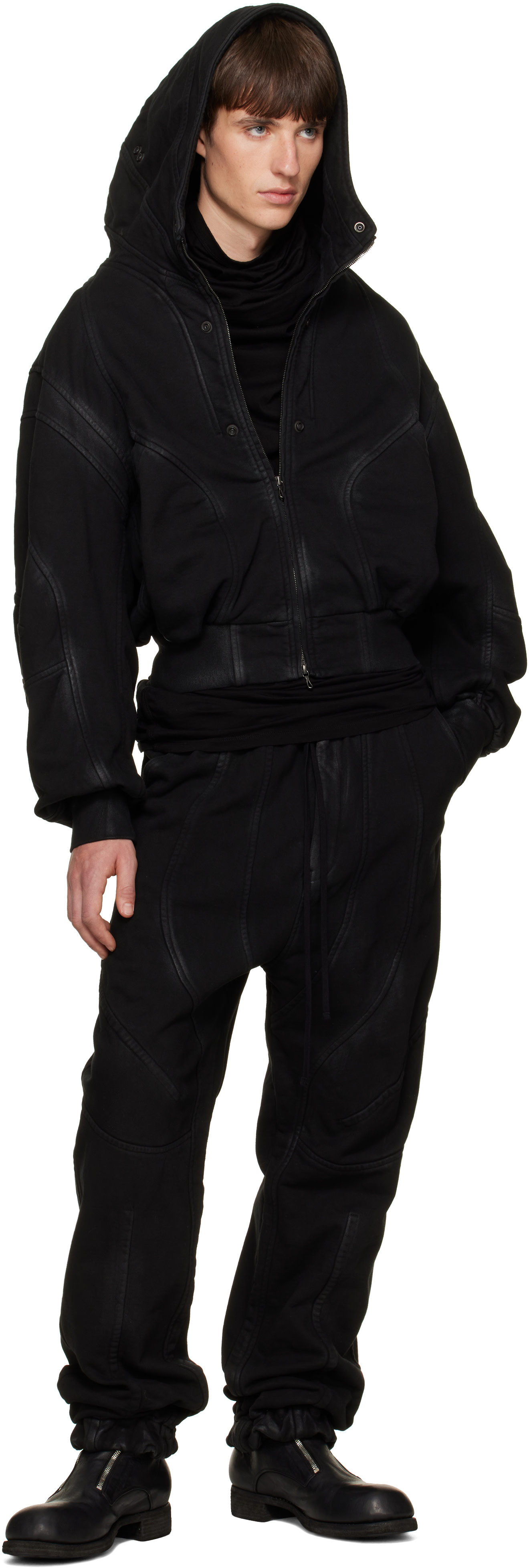 Julius - Black Unchain Jogger Pants