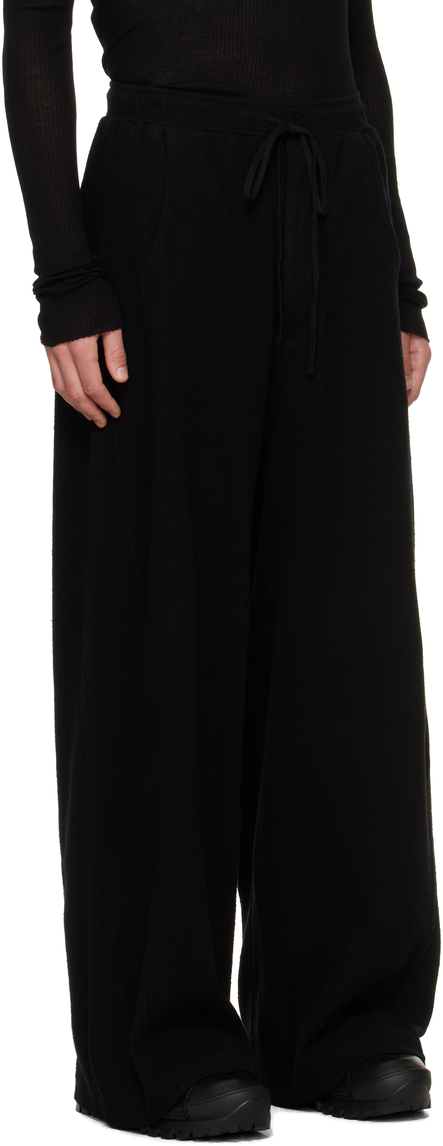 Julius - Black Dk Wide Sweatpants