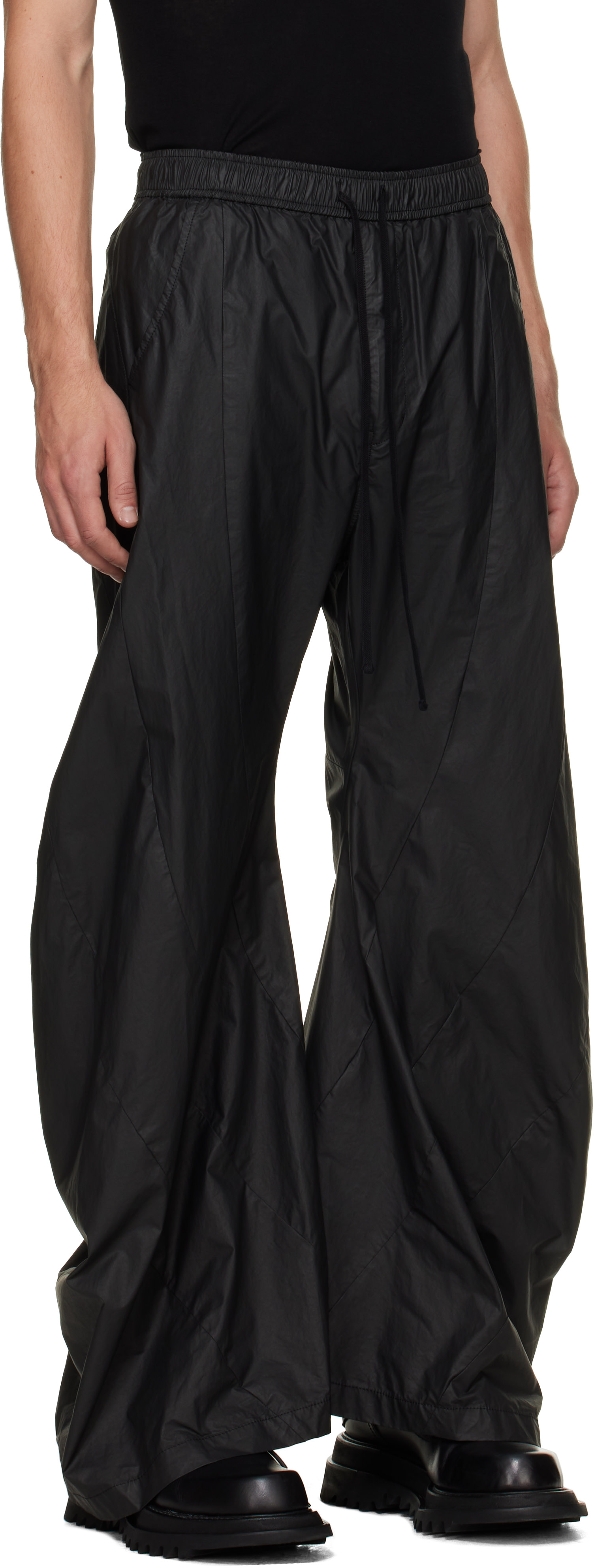 Julius - Black Bending Tuba Trousers