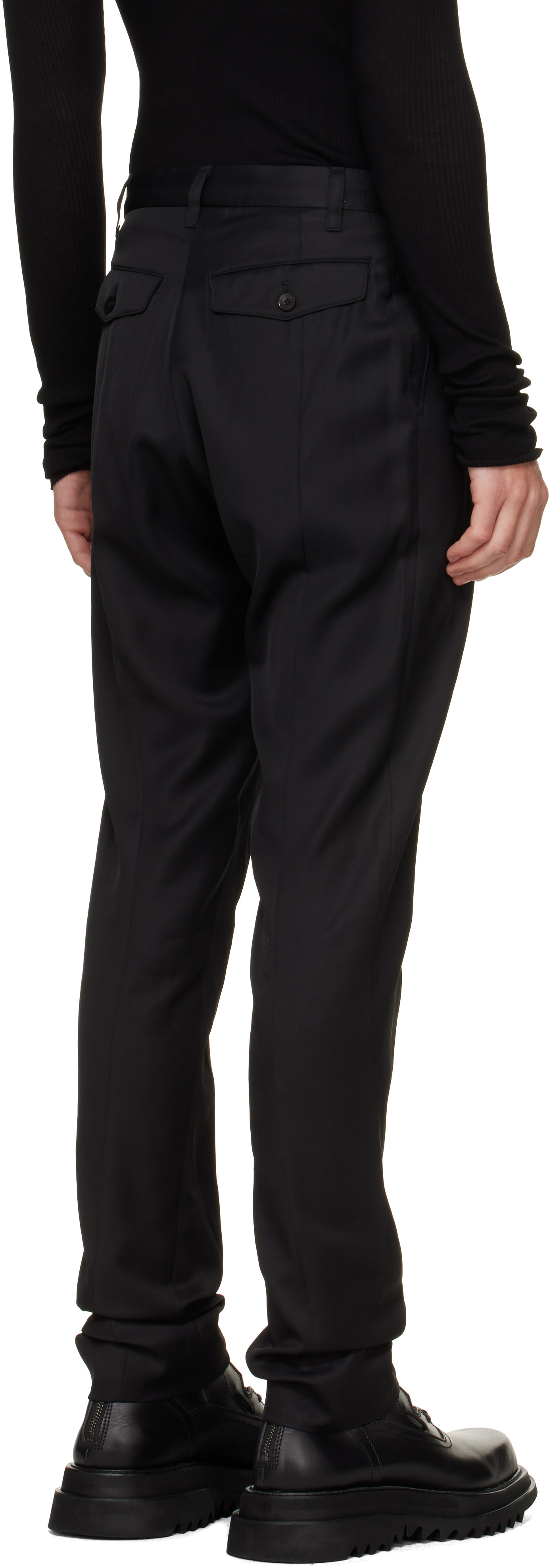 Julius - Black Jodhpurs Trousers