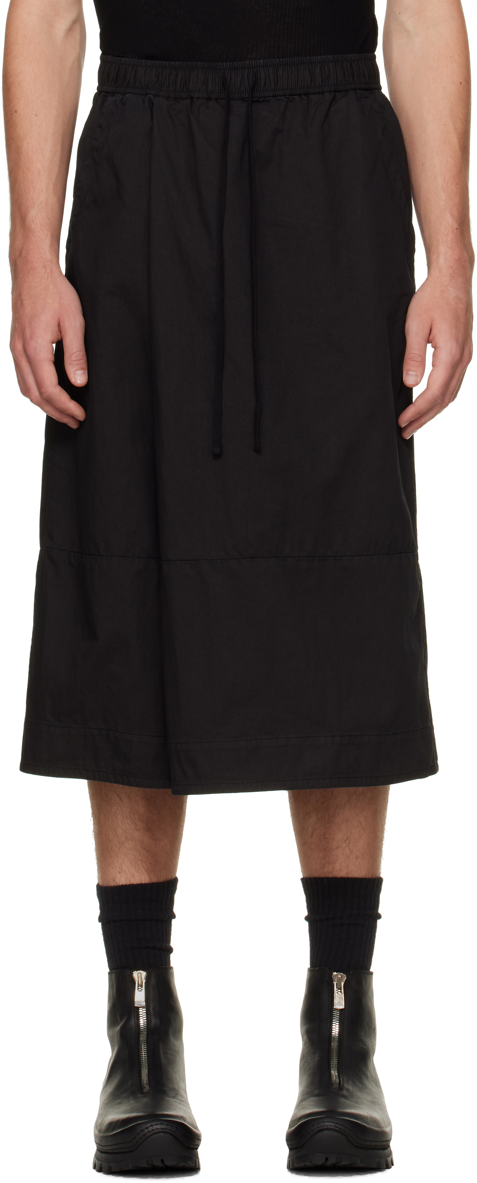 Julius - Short noir à assemblage portefeuille