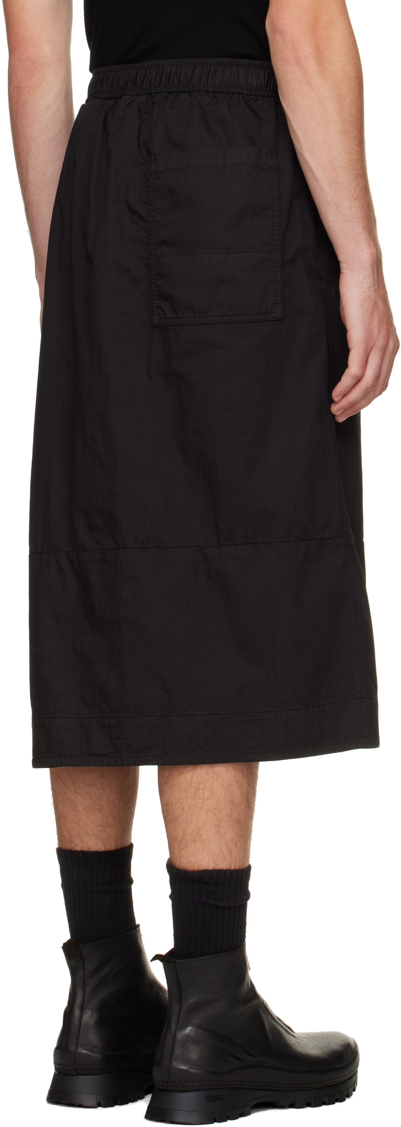 Julius - Short noir à assemblage portefeuille