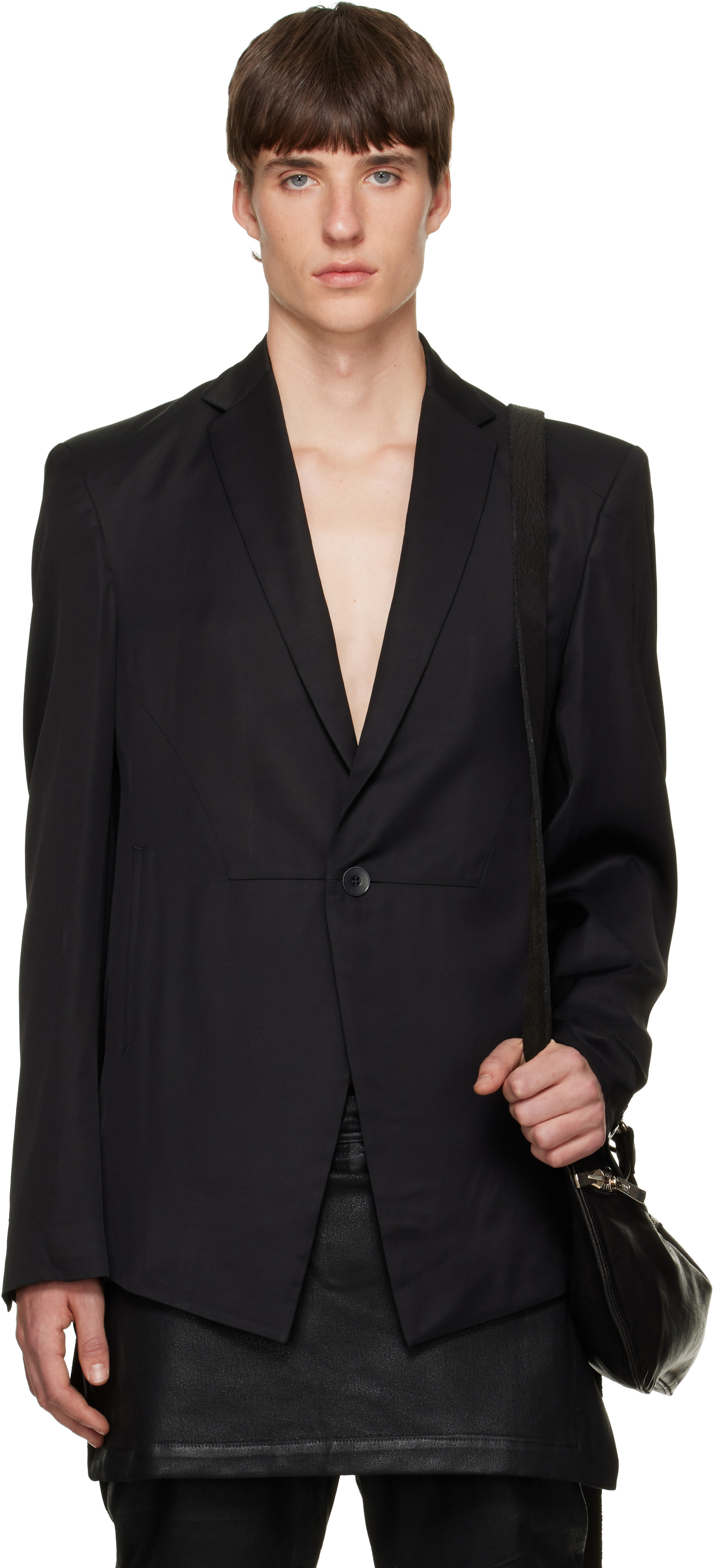 Julius - Black Tailored Wide Jacket