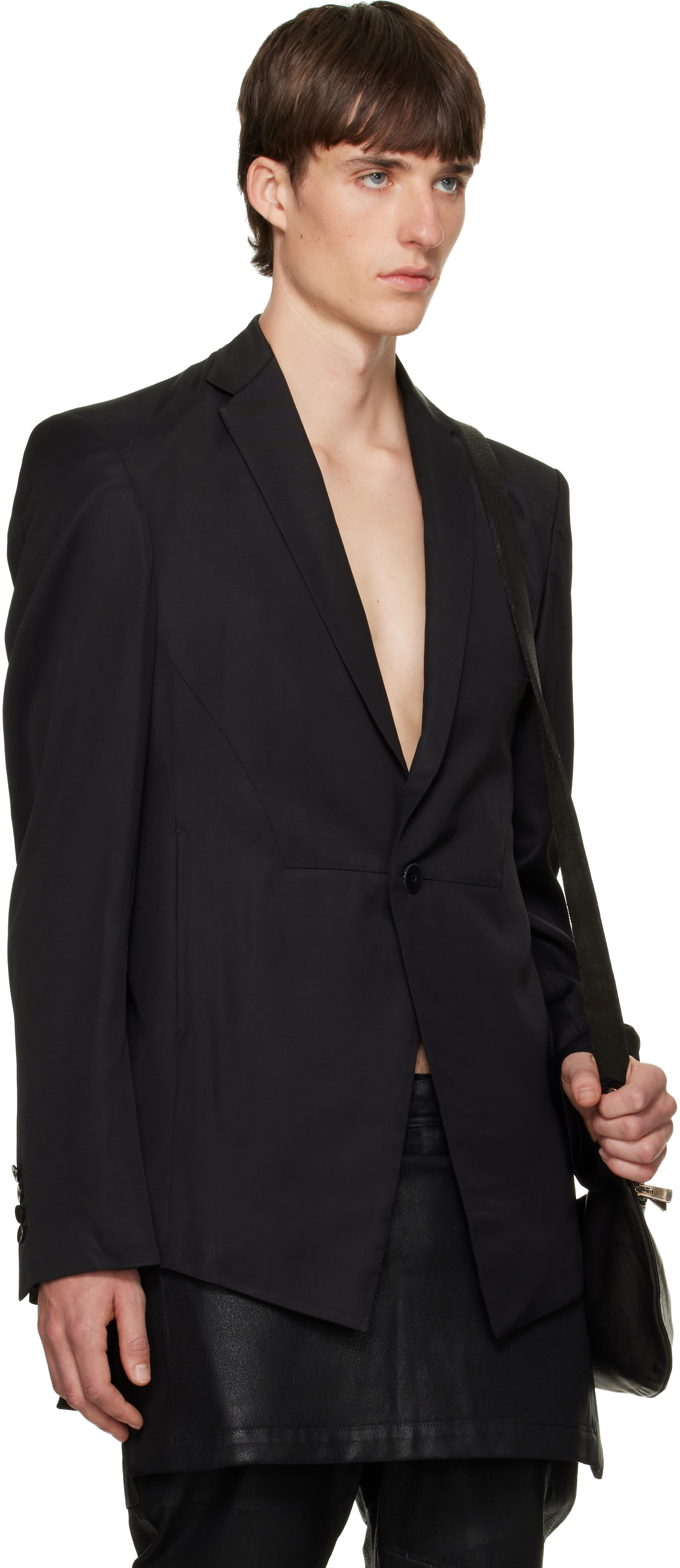 Julius - Blouson façon costume ample noir