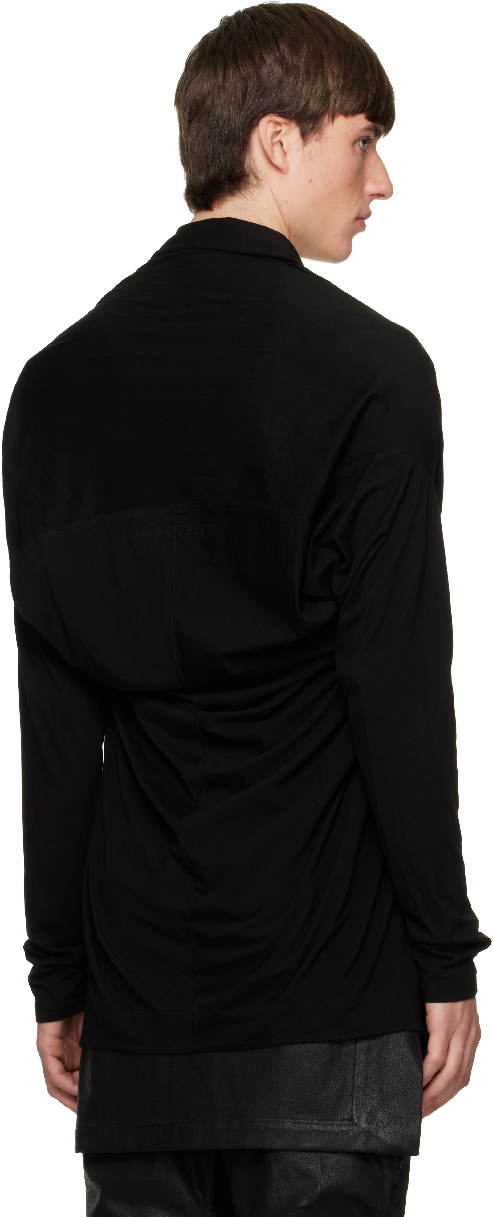 Julius - Black Drape Cardigan