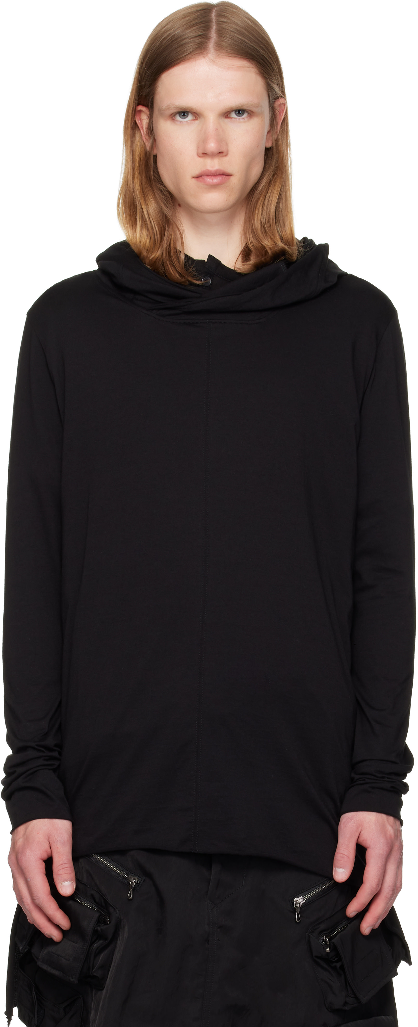 Julius - Pull à capuche noir