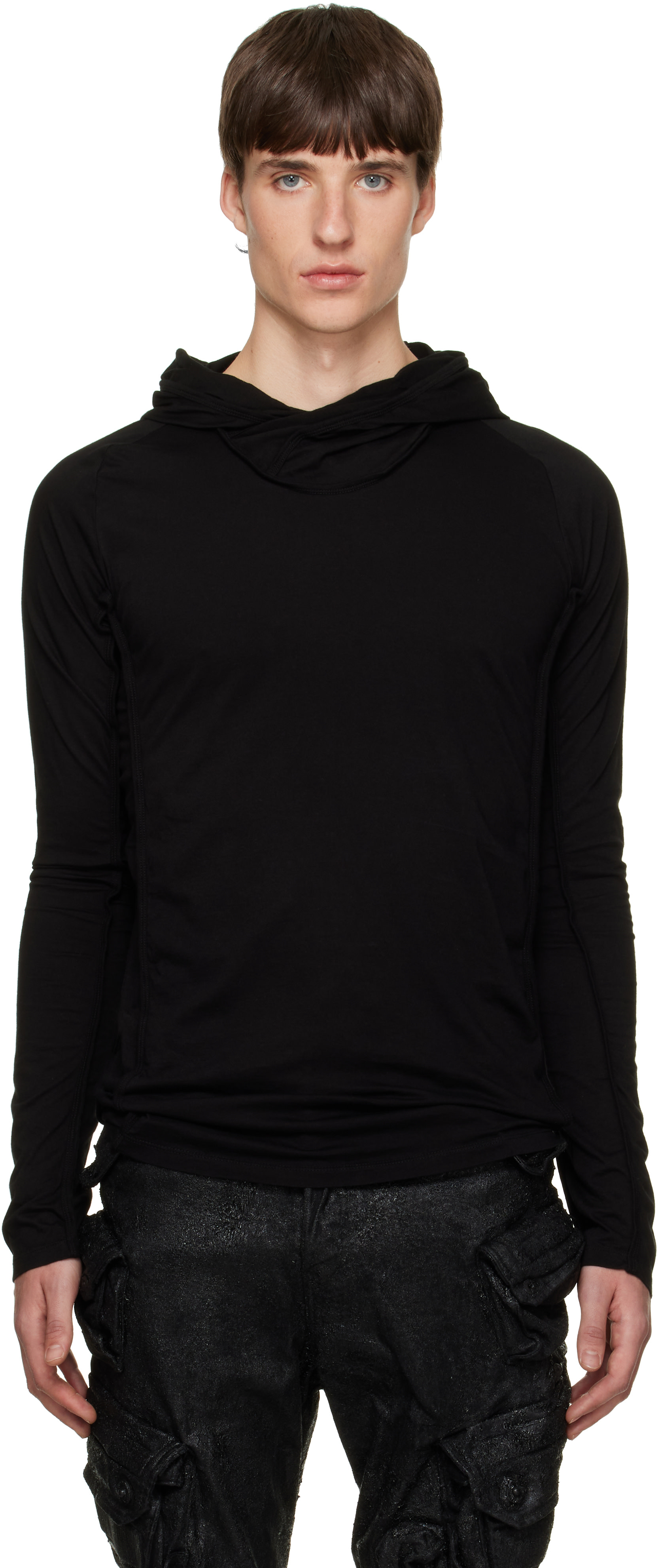 Julius - Black Hooded Top