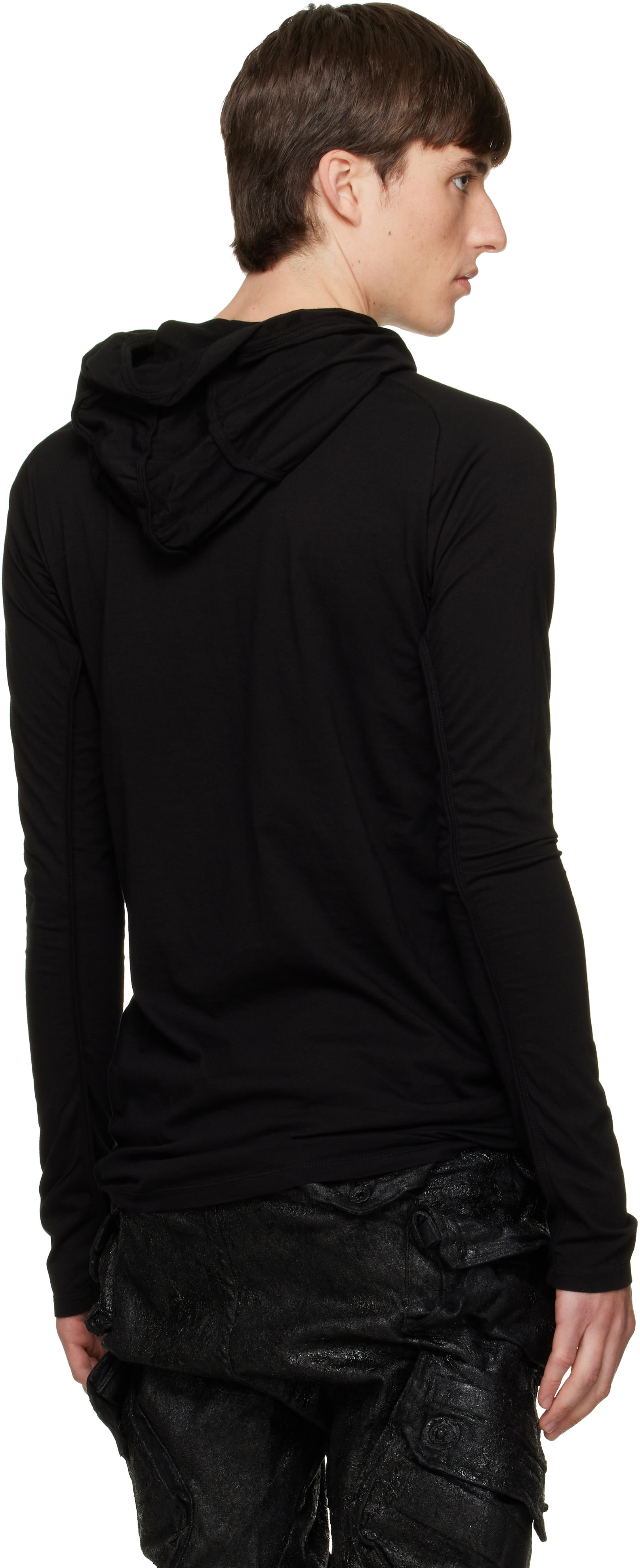 Julius - Black Hooded Top