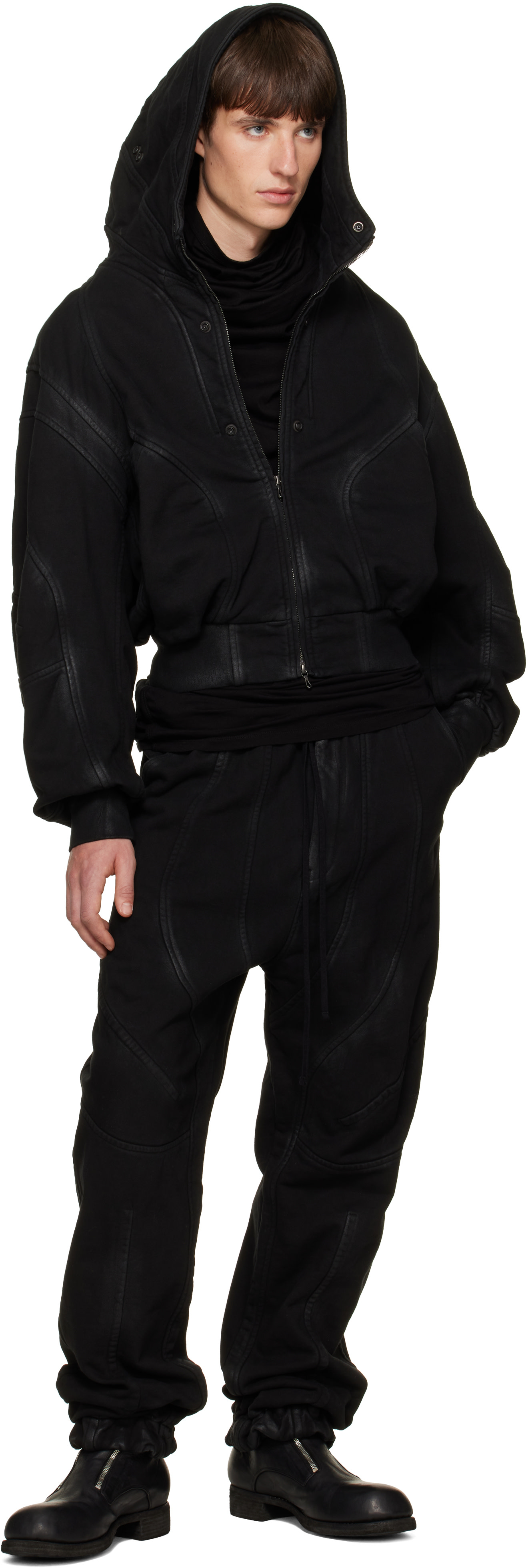 Julius - Pull à capuche Unchain noir
