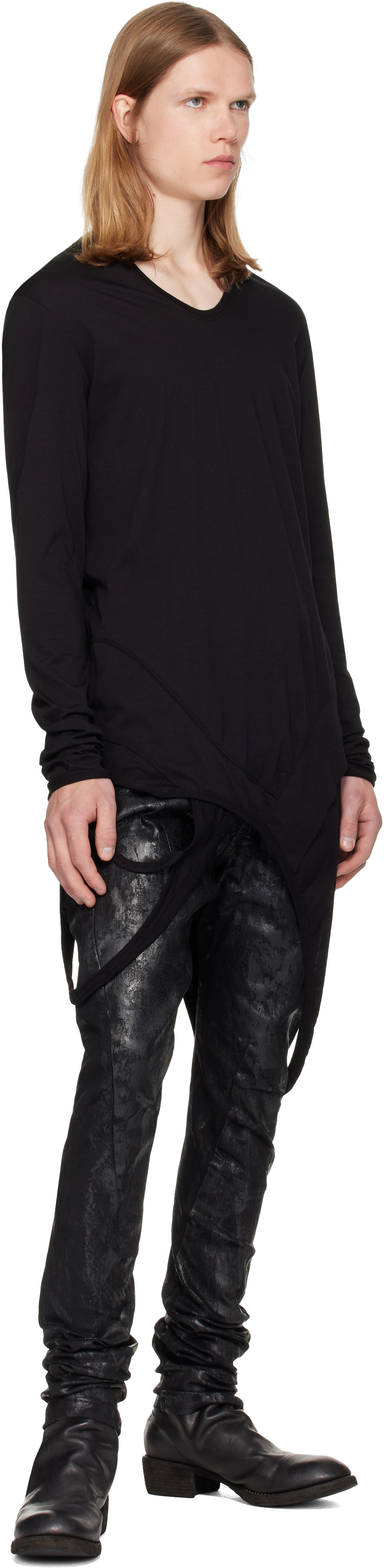 Julius: Black Loots Long Sleeve T-shirt | SSENSE
