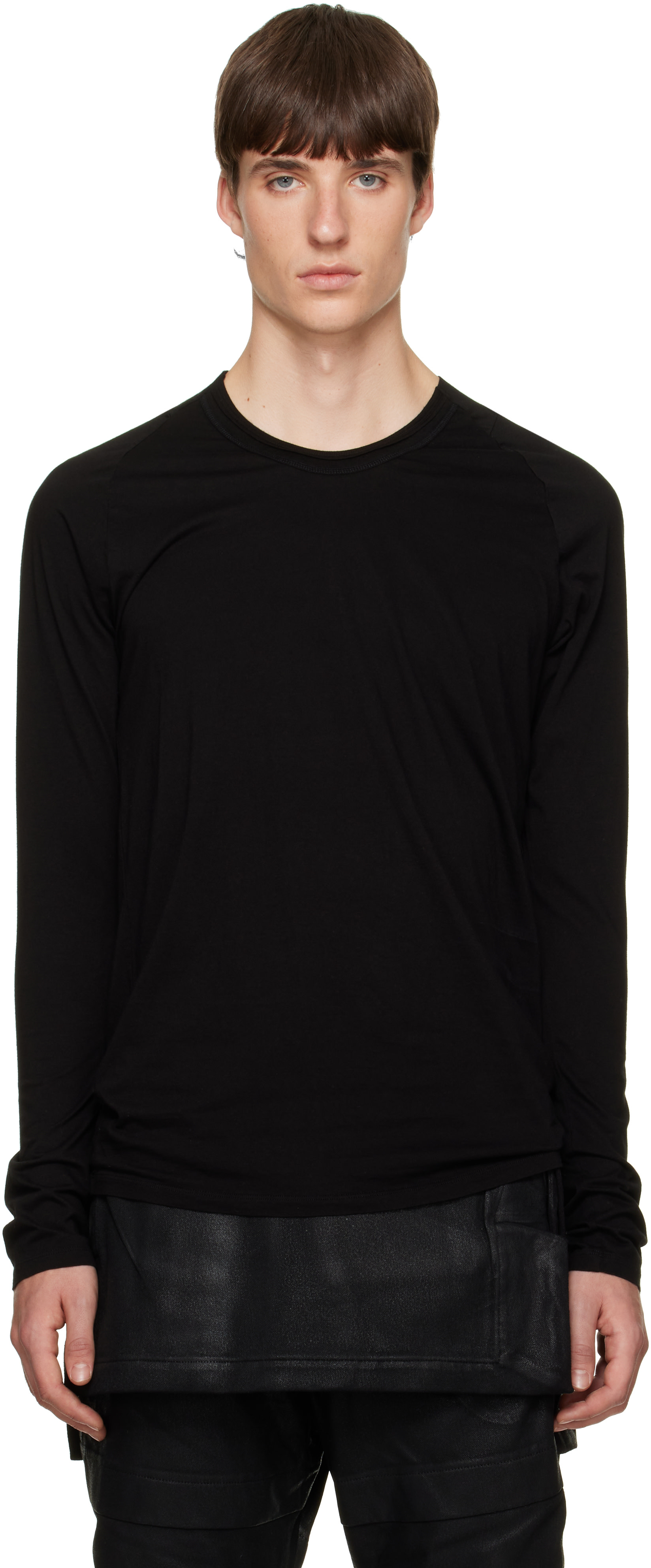 Julius - Black Seamed Neck Top