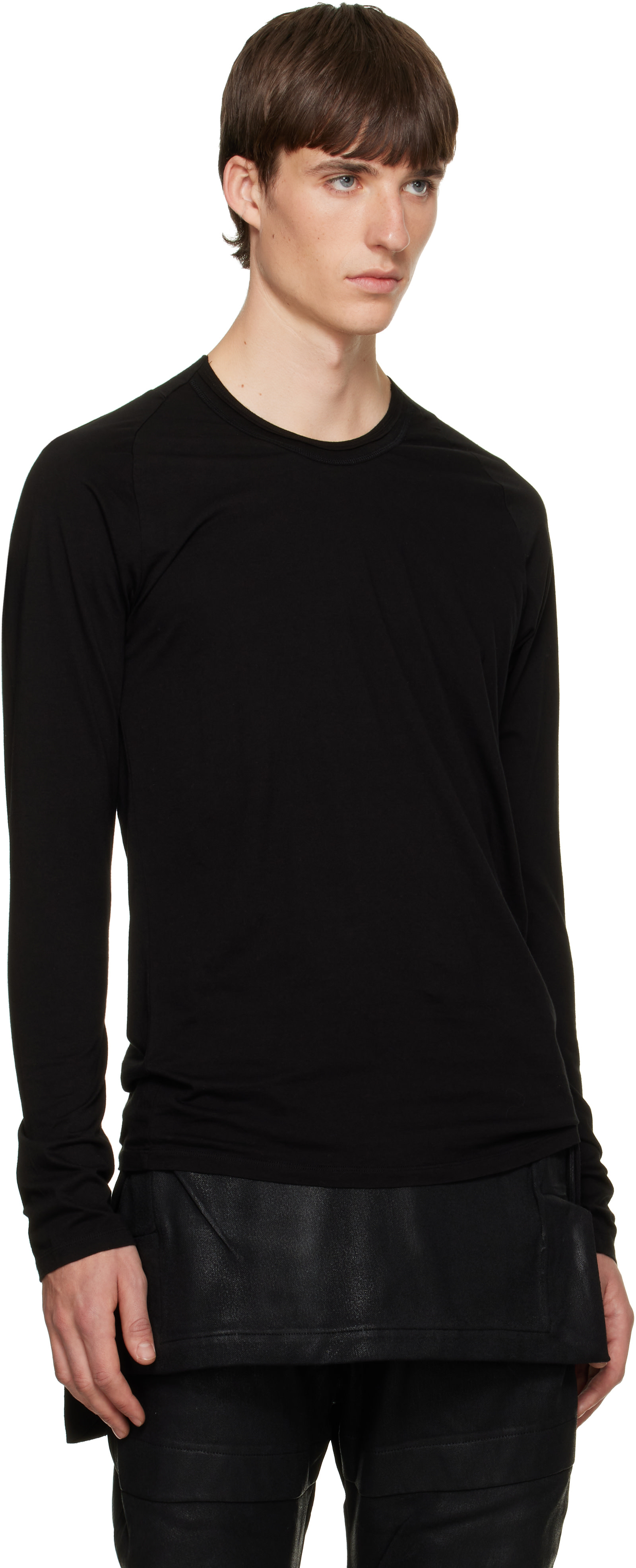 Julius - Black Seamed Neck Top