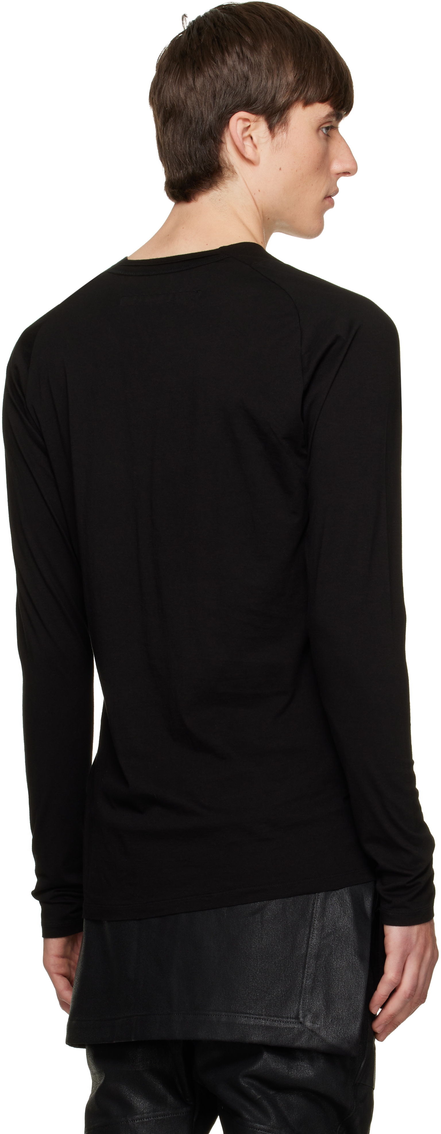 Julius - Black Seamed Neck Top