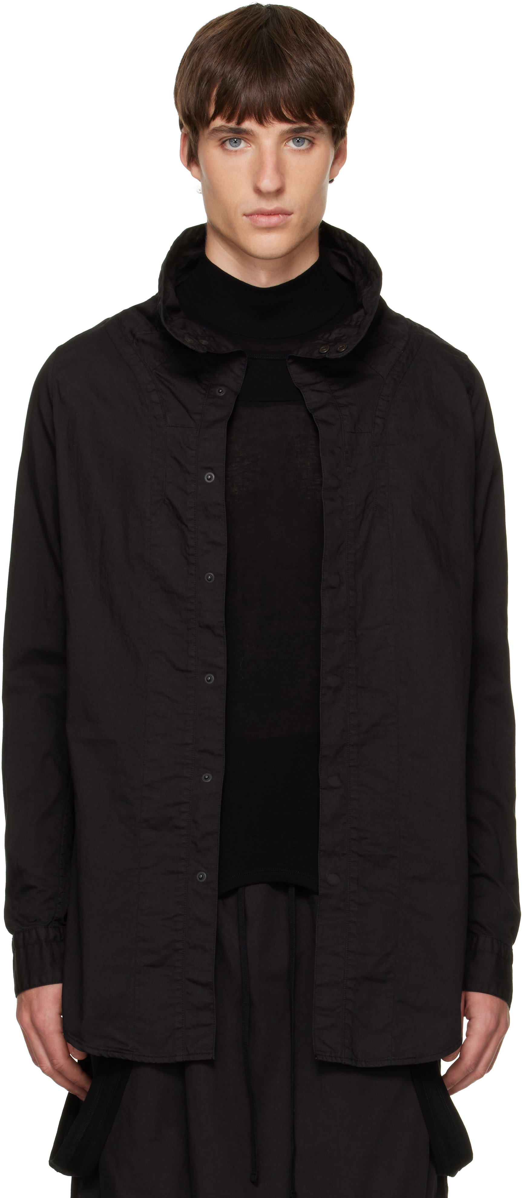 Julius - Black Droid High Neck T-shirt