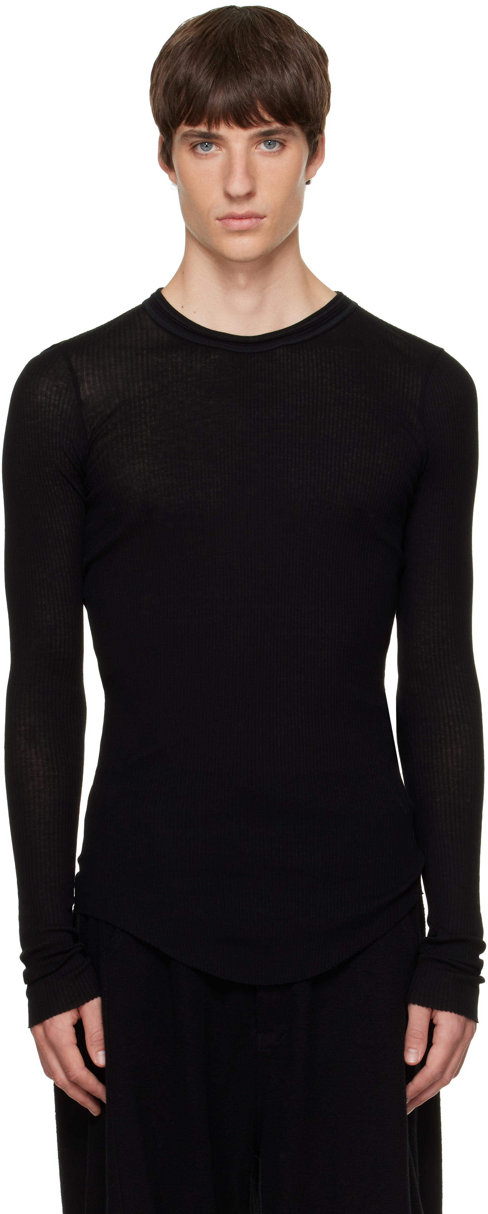 JULIUS: ブラック スキニー Tシャツ | SSENSE 日本