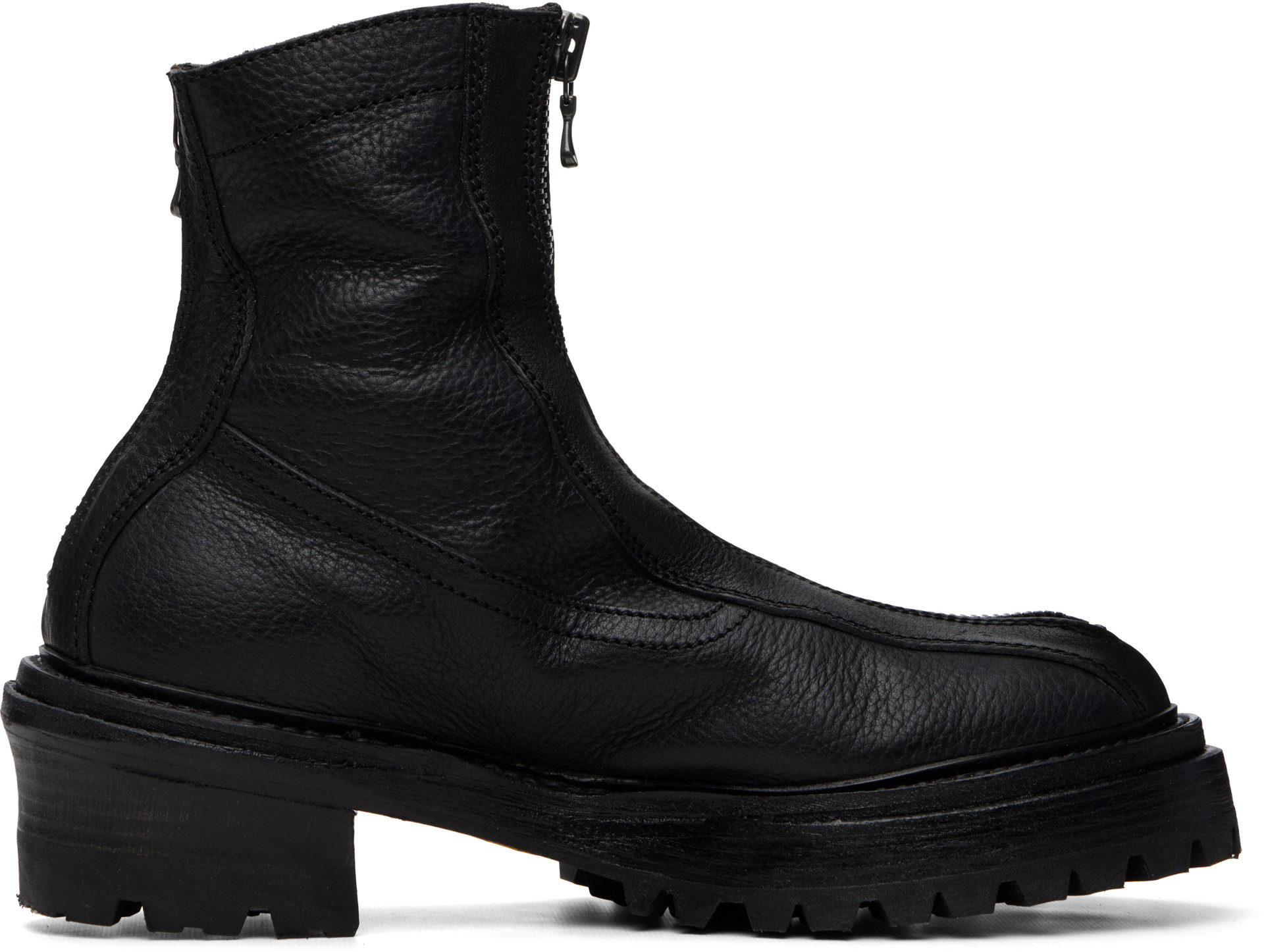 Julius - Black Front Zip Boots