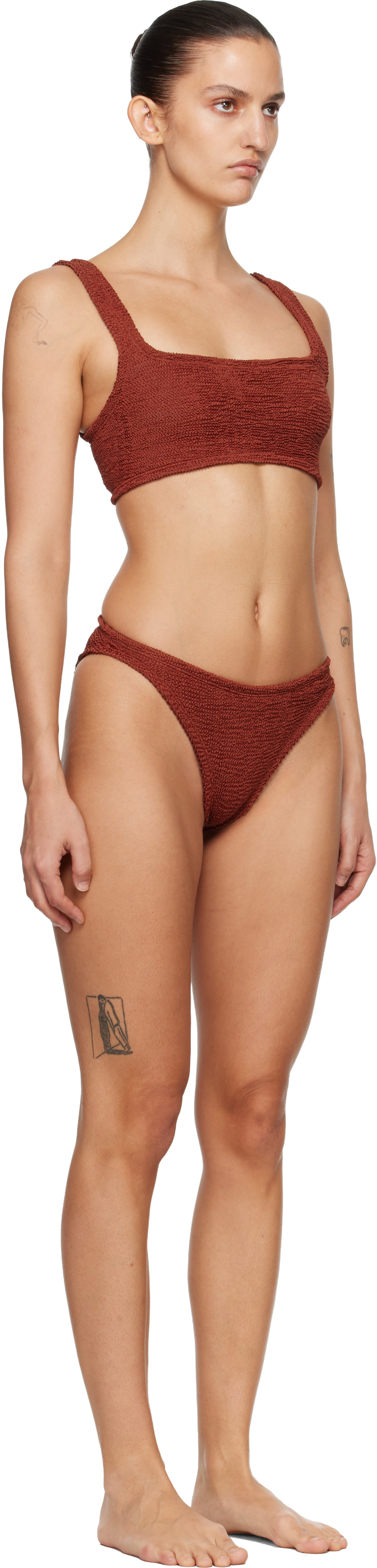 Hunza G: Burgundy Xandra Bikini | SSENSE