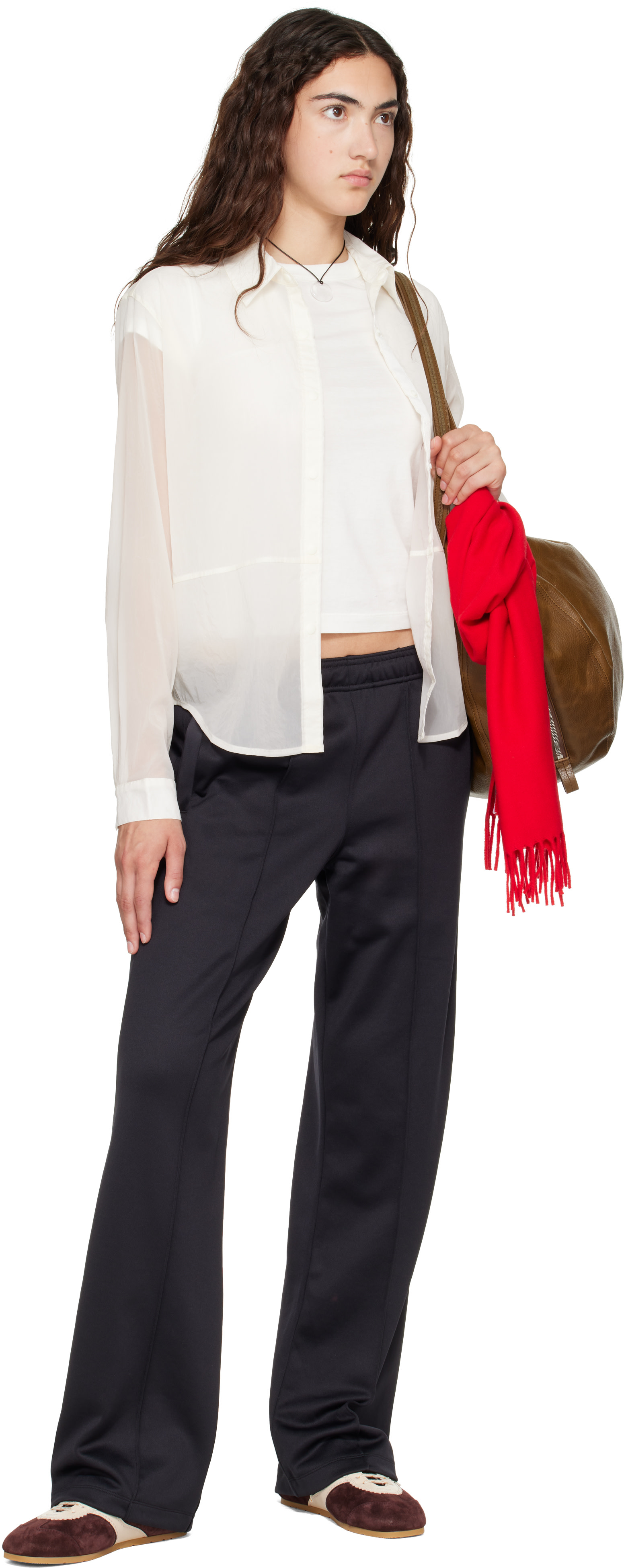 Literary Sport: Black Emi Track Pants | SSENSE
