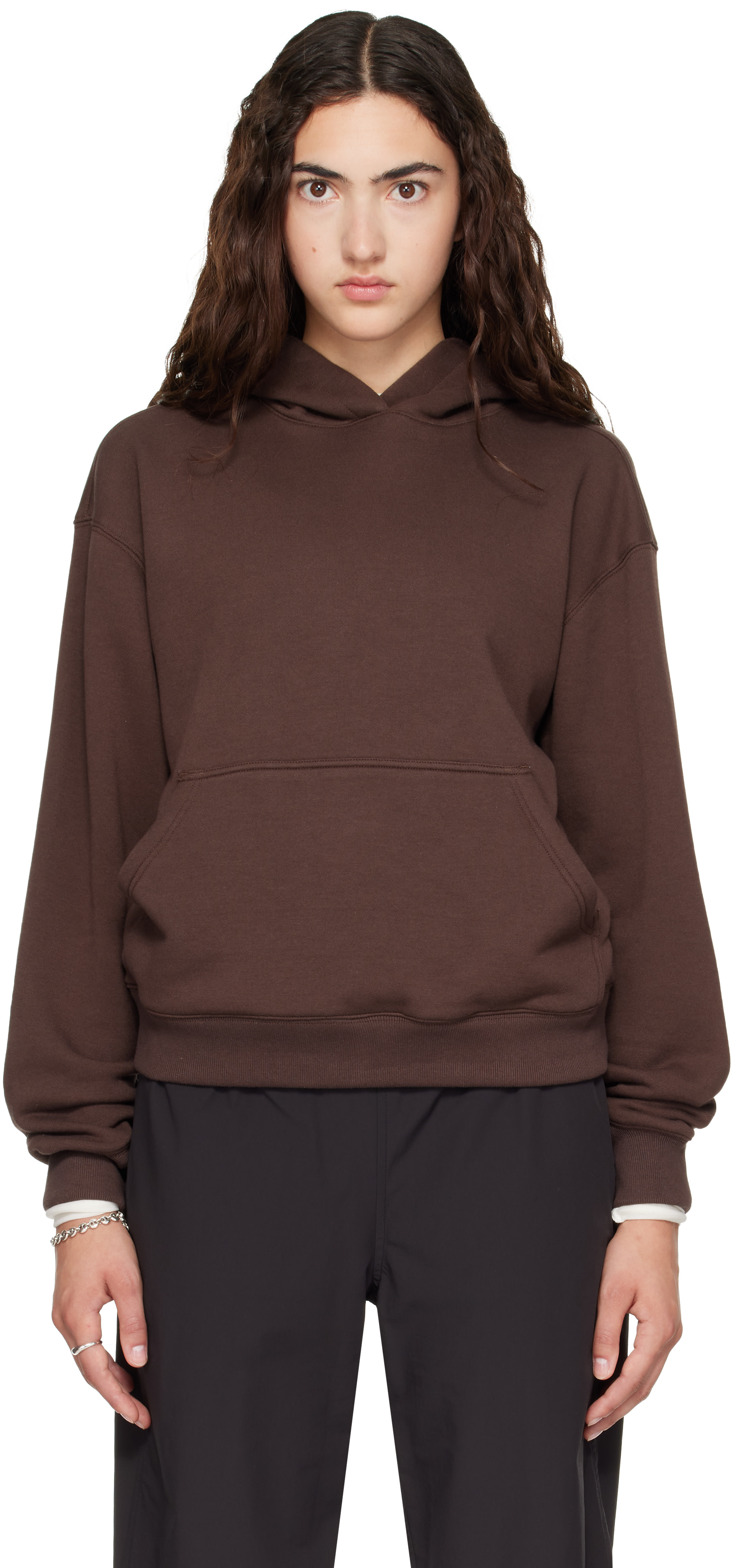 Literary Sport - Pull à capuche Edie brun