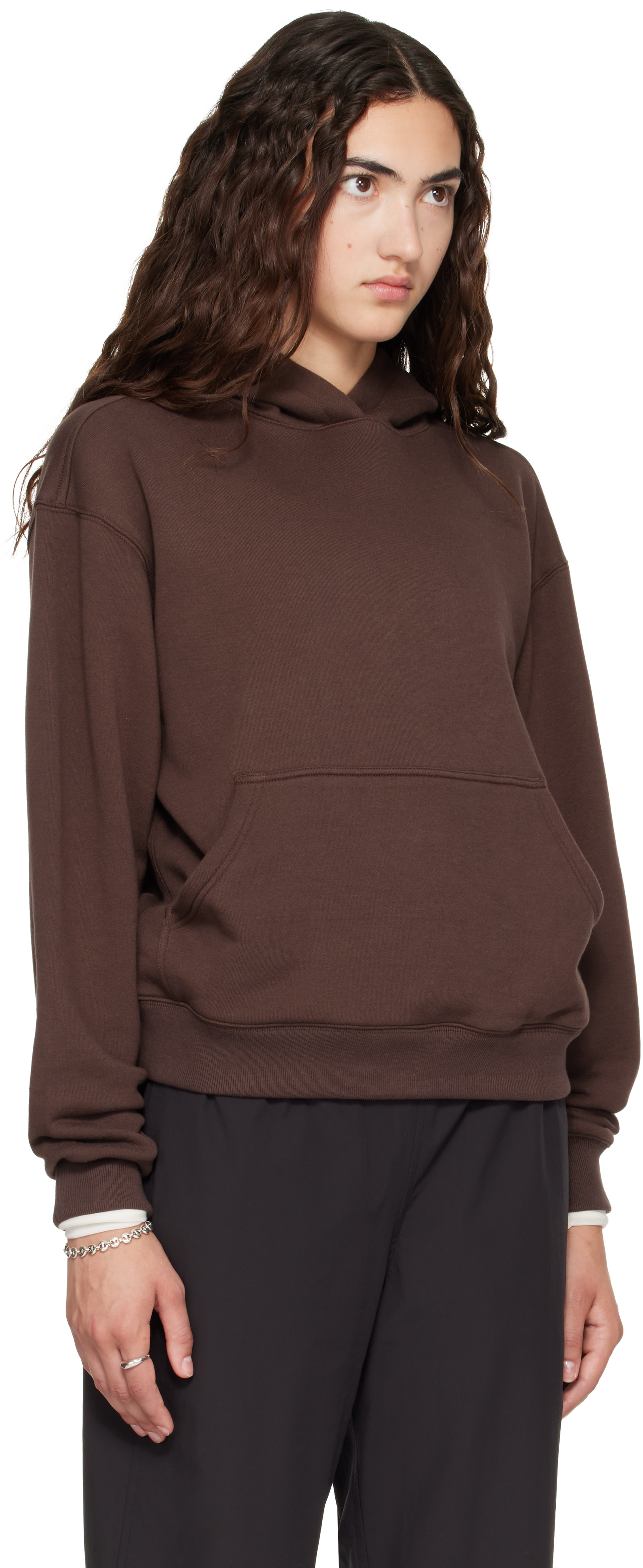 Literary Sport - Pull à capuche Edie brun
