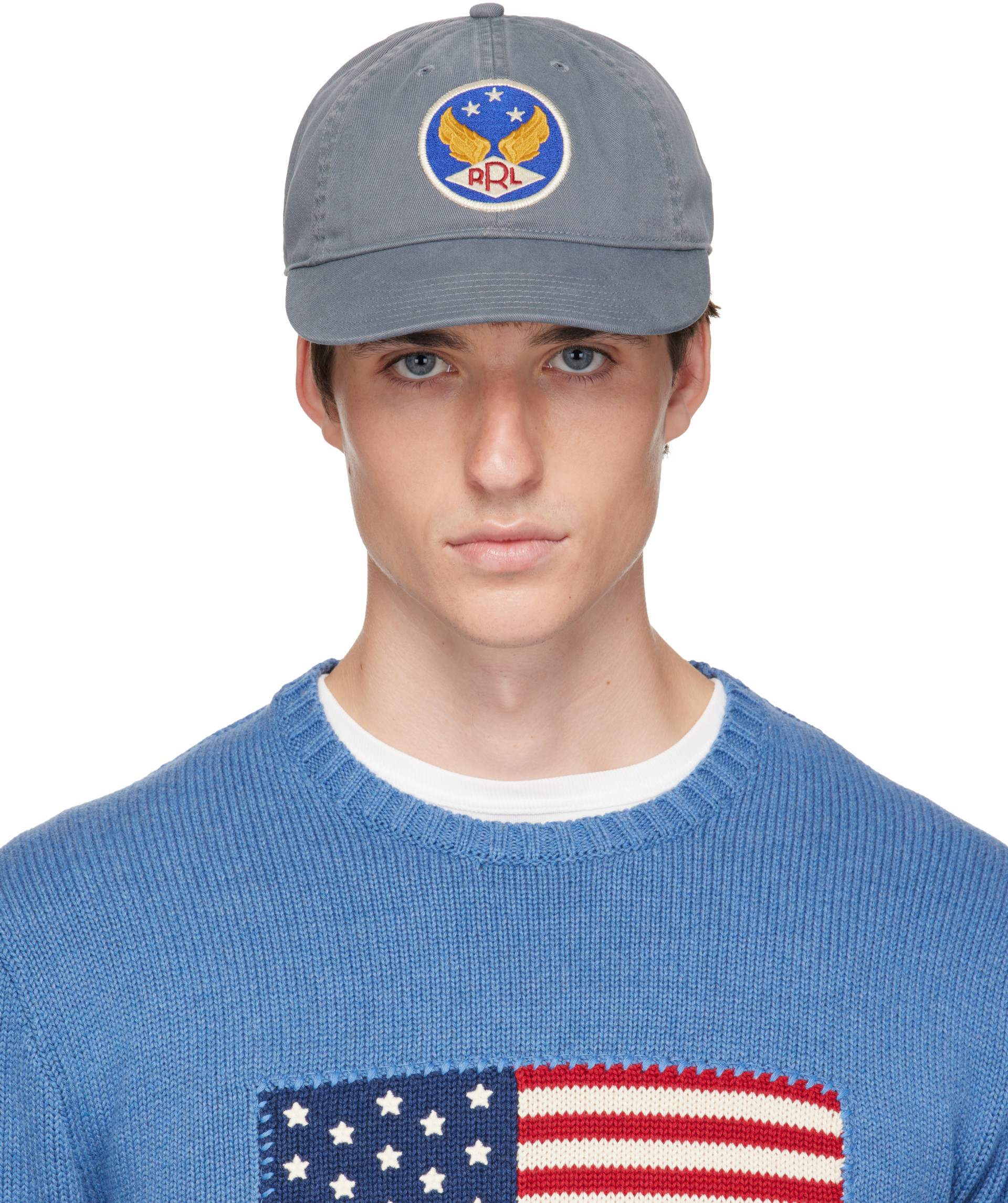 RRL - Blue Winged-Logo Twill Ball Cap