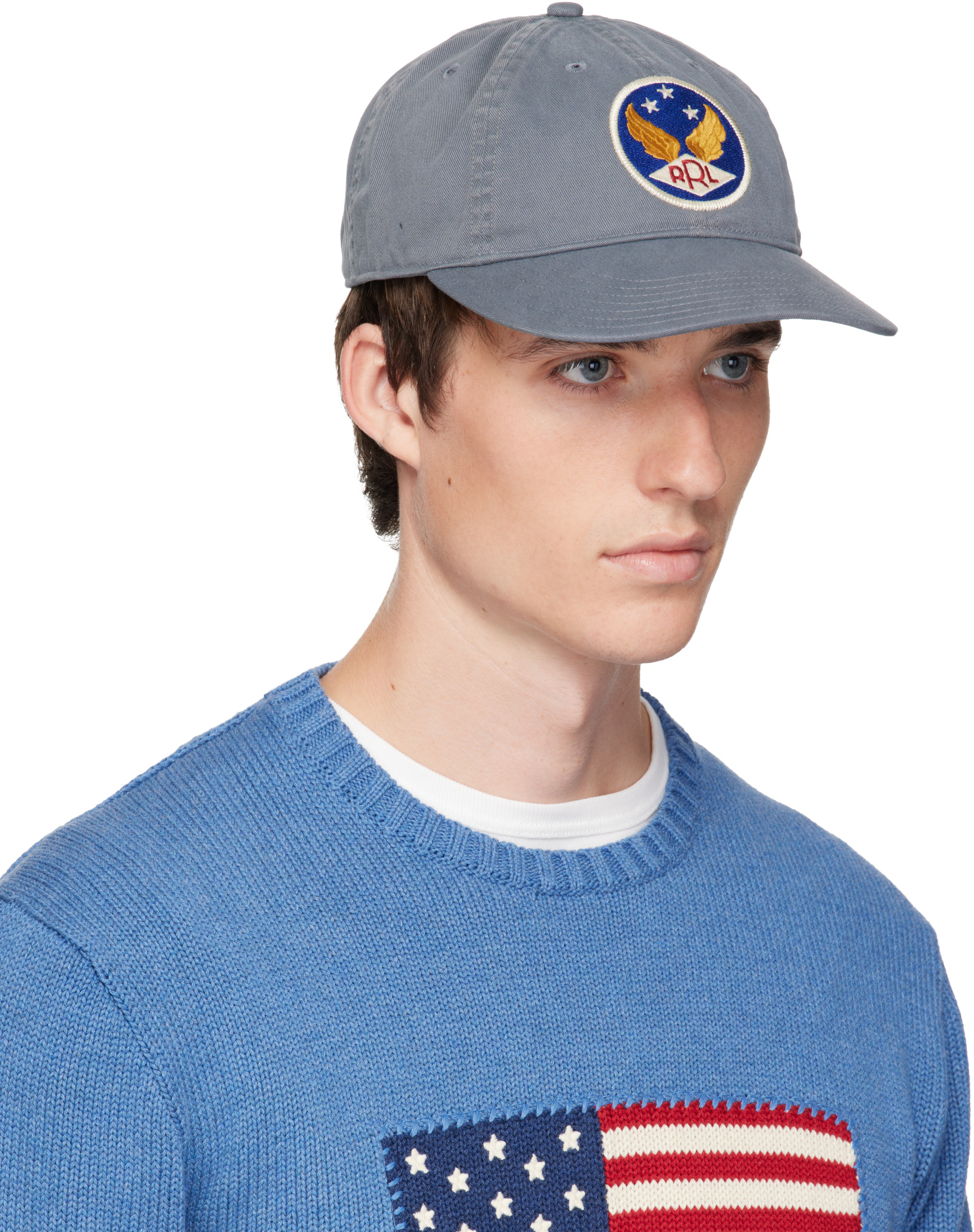 RRL - Blue Winged-Logo Twill Ball Cap