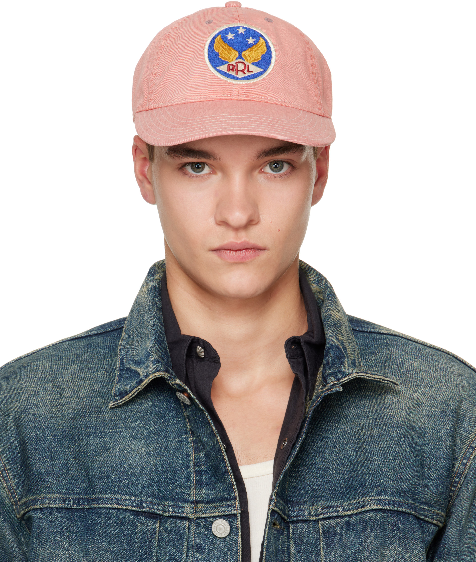 RRL - Pink Winged-Logo Twill Ball Cap
