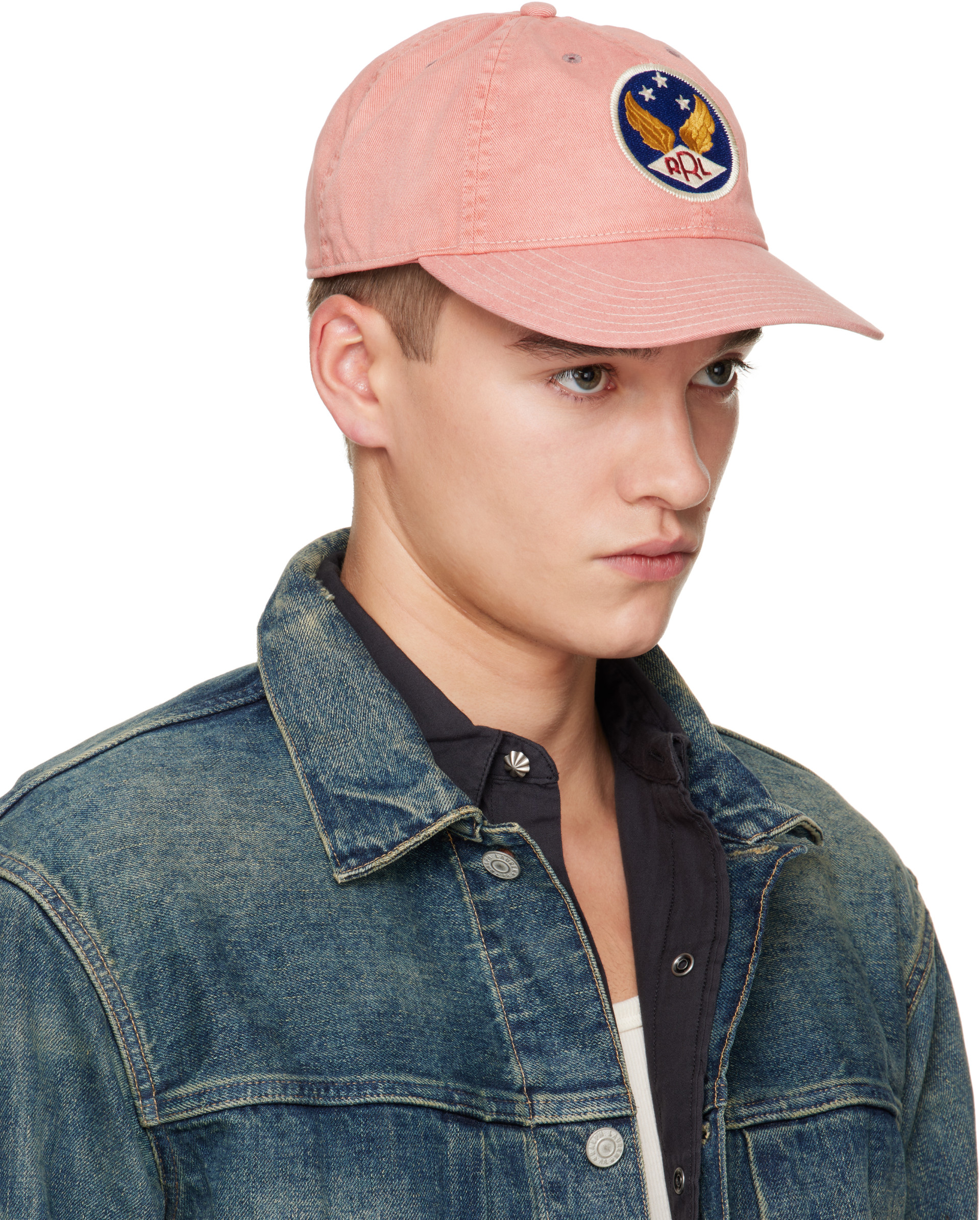 RRL - Pink Winged-Logo Twill Ball Cap