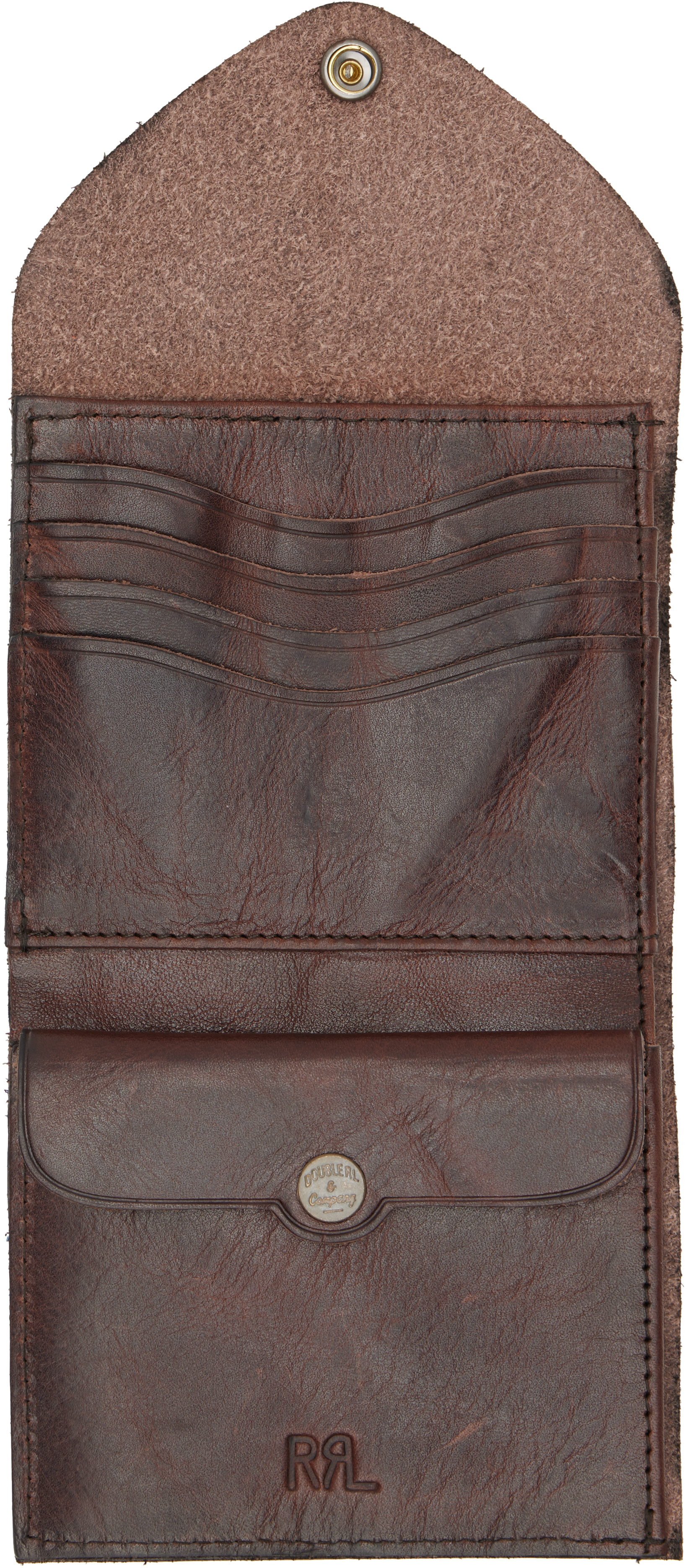 RRL - Brown Leather Envelope Wallet