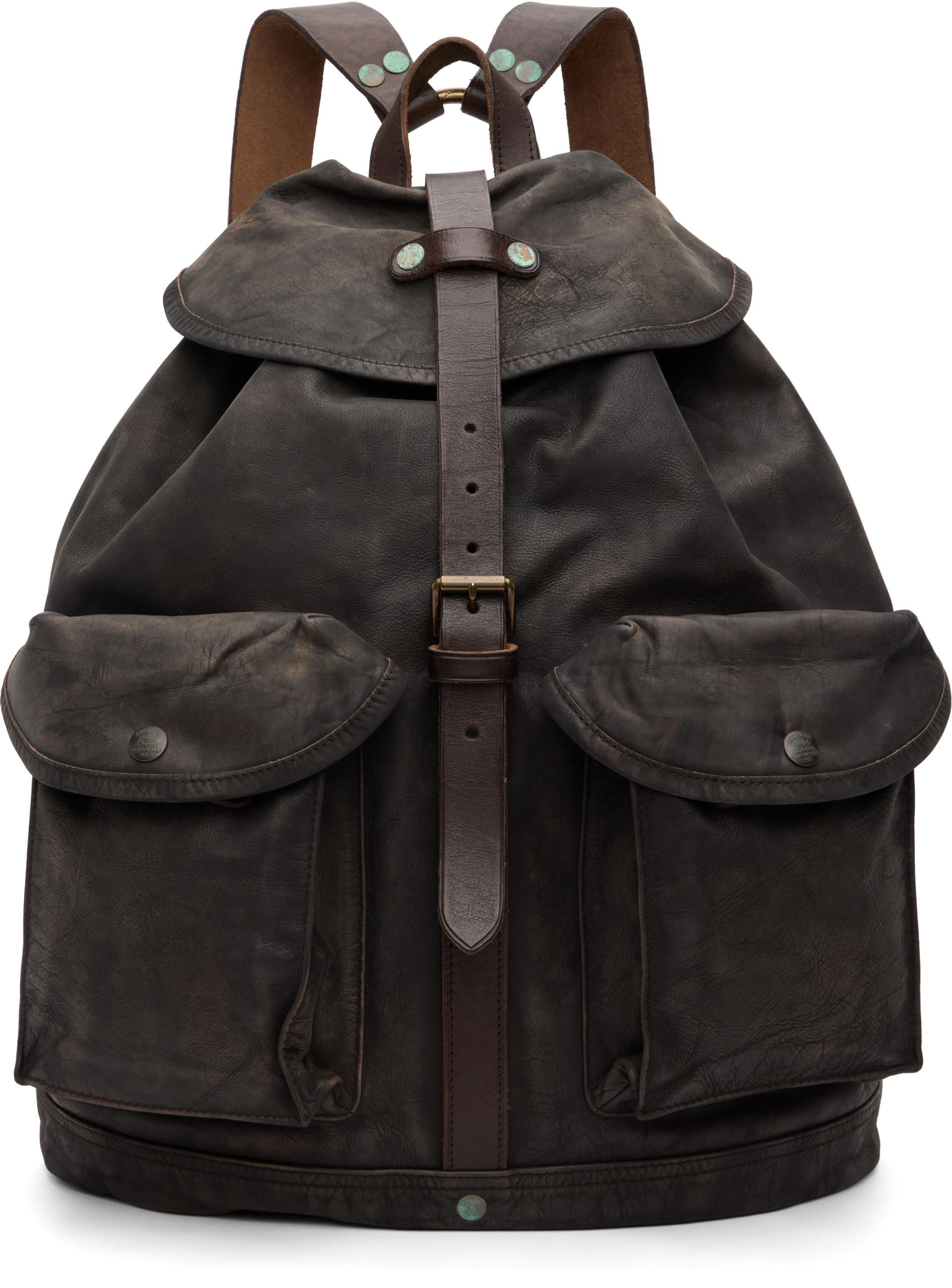 RRL - Brown Leather Rucksack Backpack