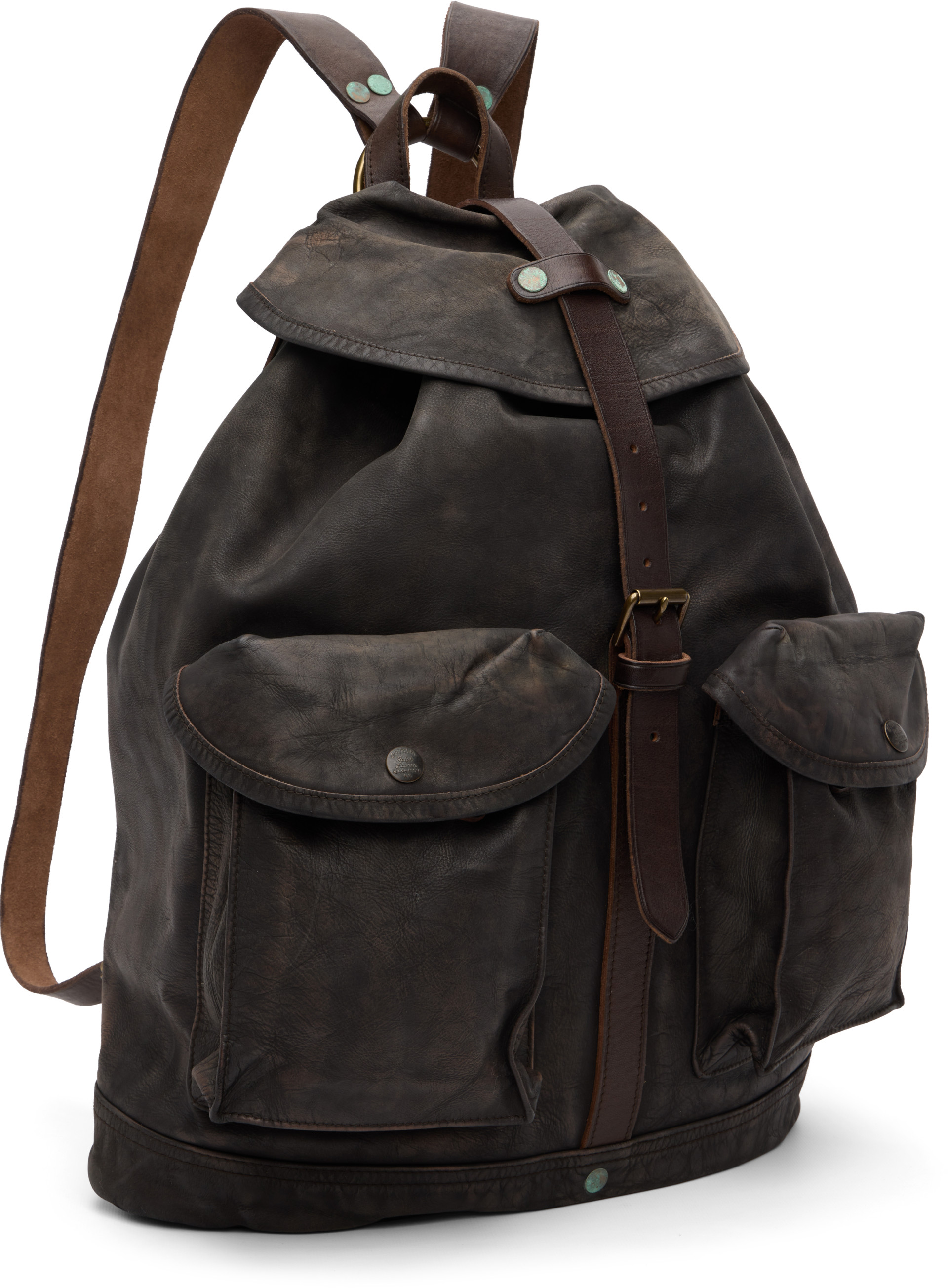 RRL - Brown Leather Rucksack Backpack