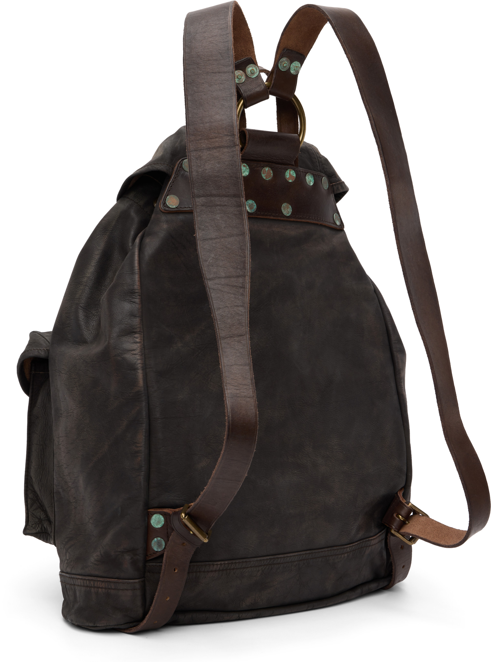 RRL - Brown Leather Rucksack Backpack
