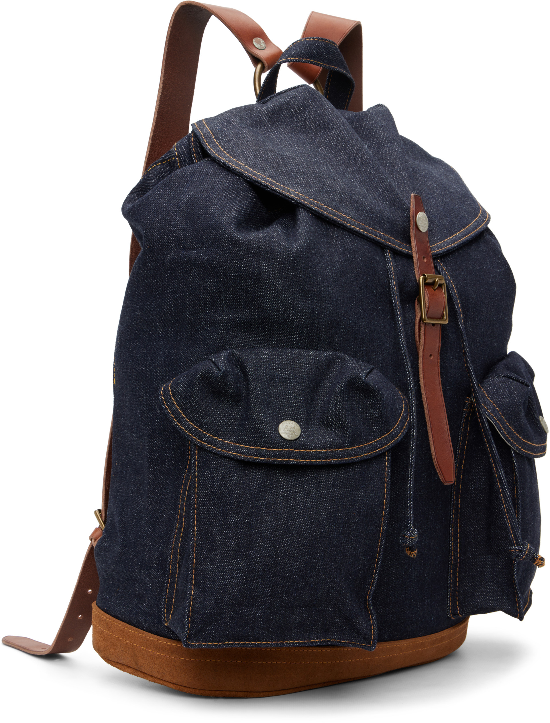RRL - Indigo Denim Rucksack Backpack