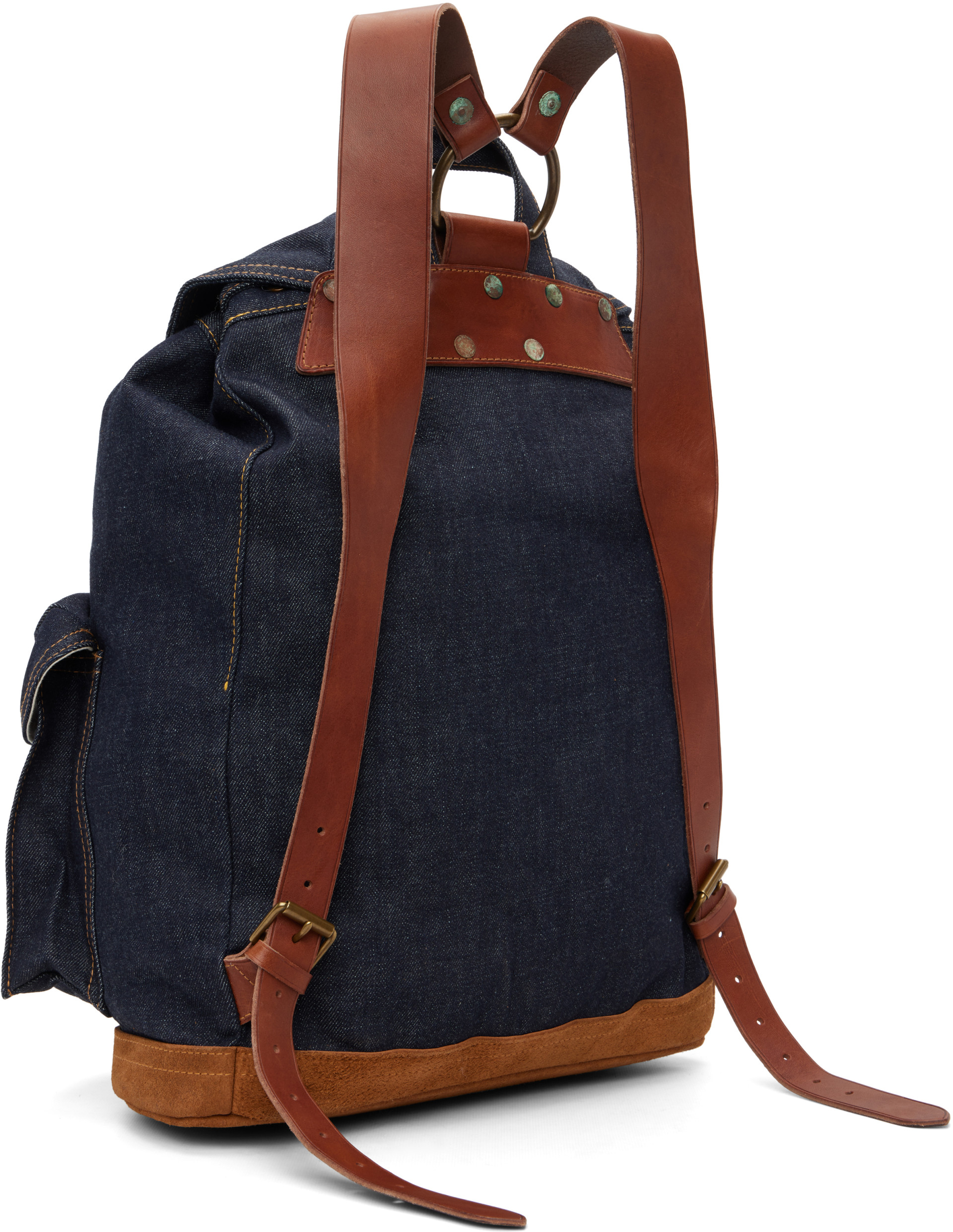 RRL - Indigo Denim Rucksack Backpack