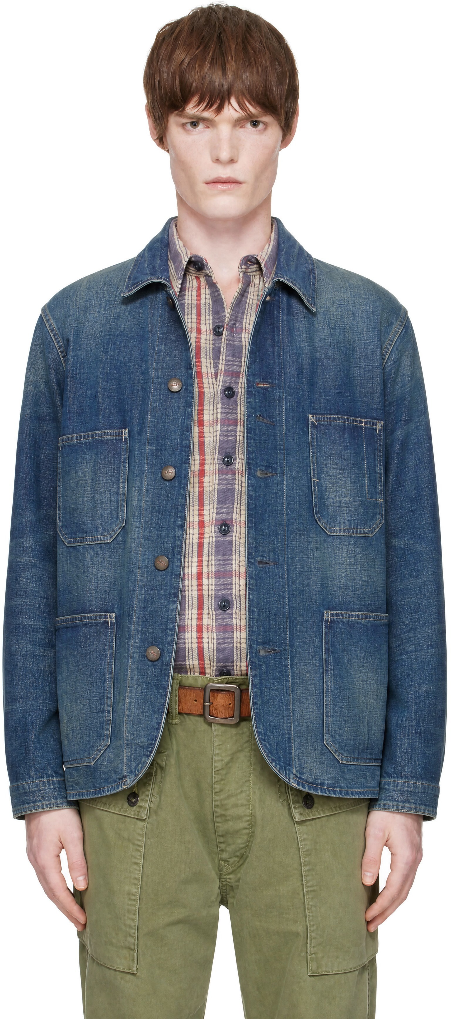 RRL - Blue Denim Engineer Jacket