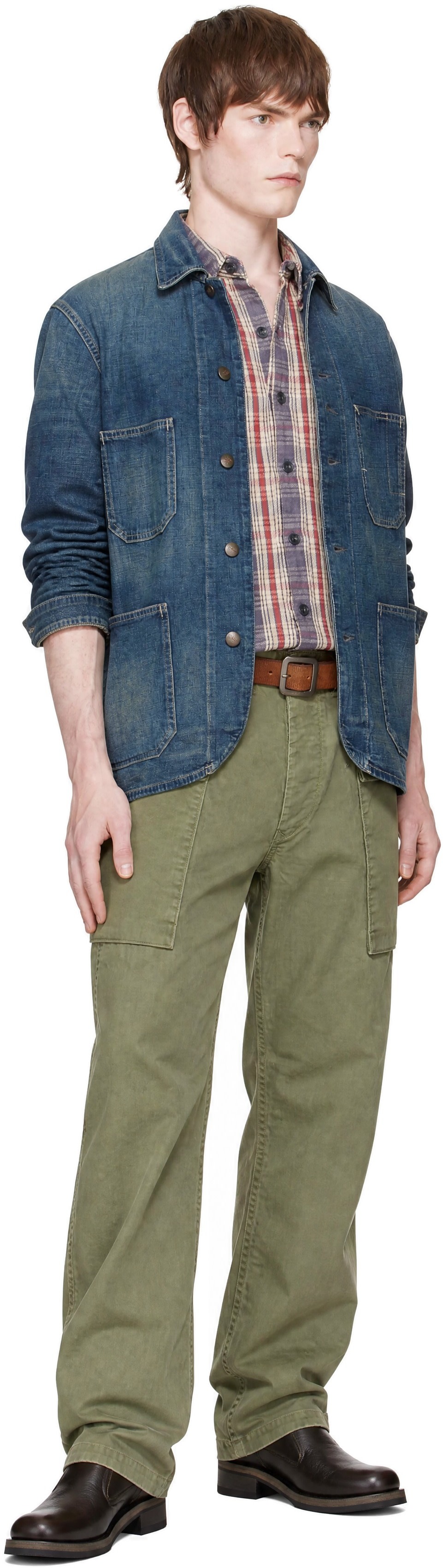 RRL - Blue Denim Engineer Jacket