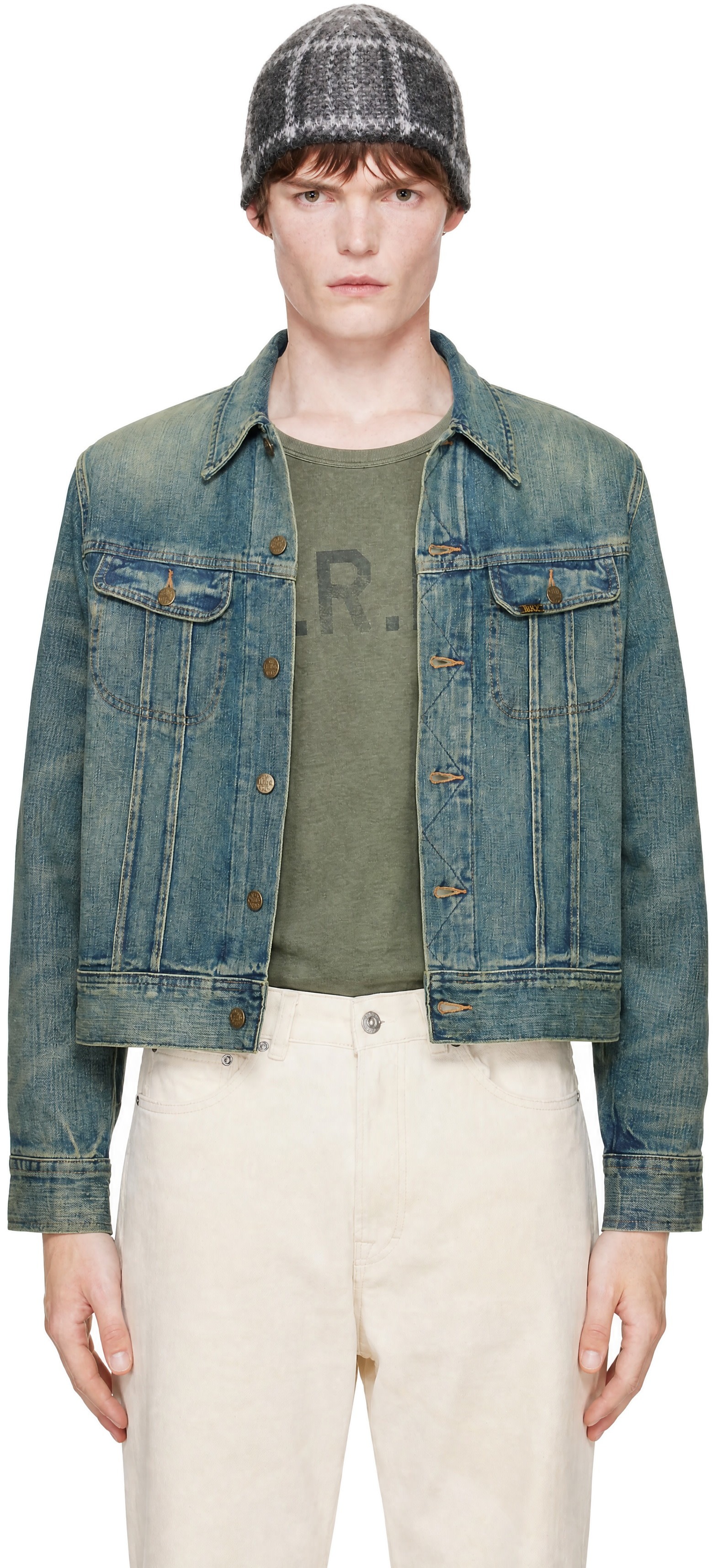 RRL - Blue Indigo Denim Trucker Jacket