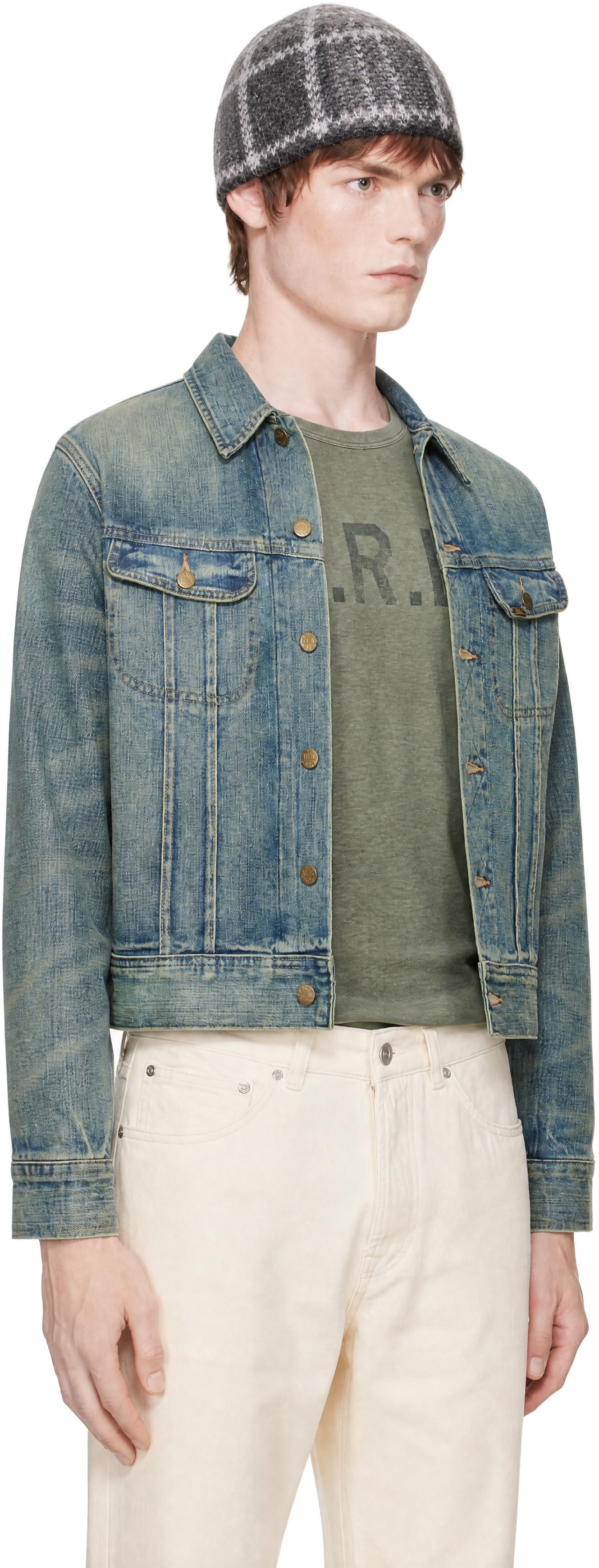 RRL - Blue Indigo Denim Trucker Jacket