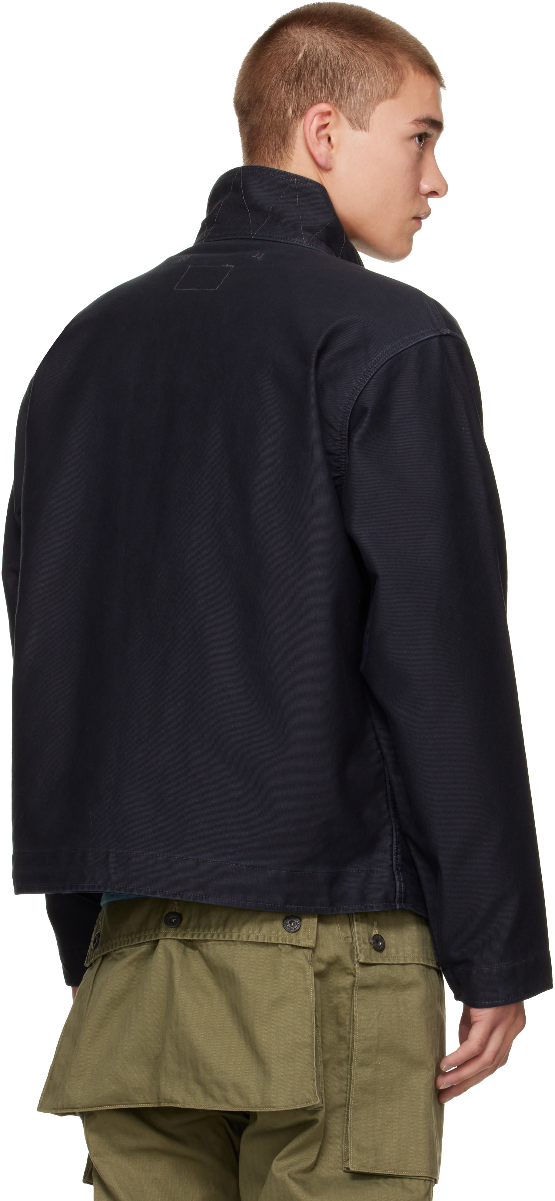 RRL - Navy Corduroy Collar Jacket
